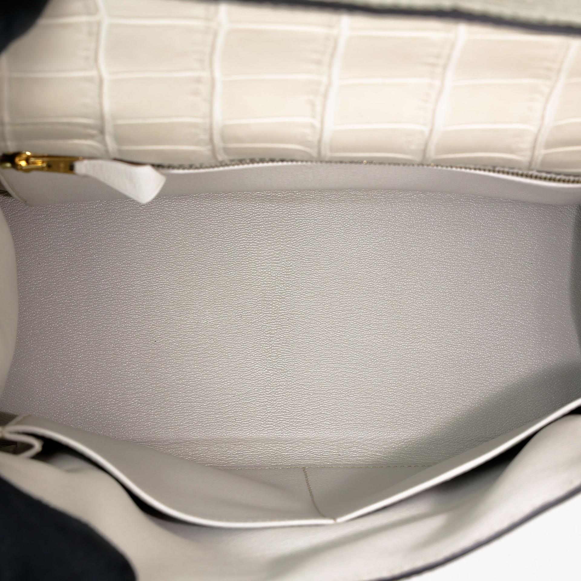 ランク NS 未使用品 HERMÈS エルメス ケリー28 ブラック (89) ベトン (8L) クロコダイル ニロティカス マット マットゴールド金具 A刻印 - 25