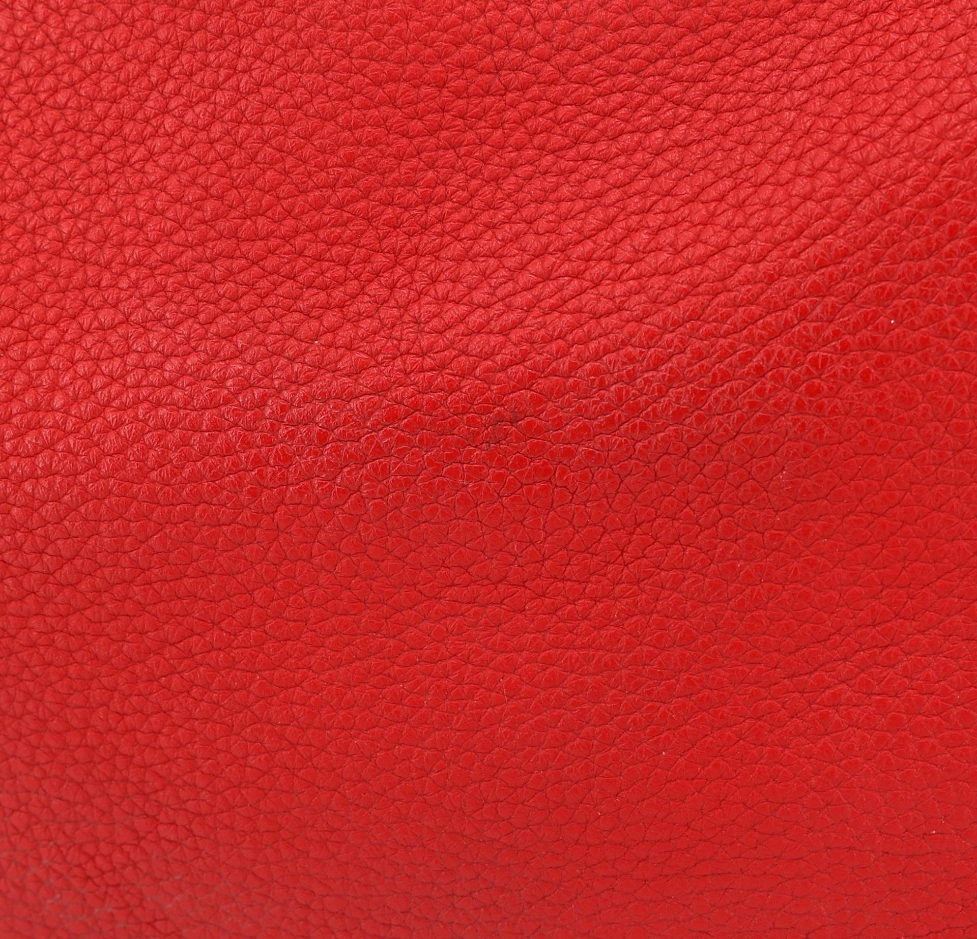 Very Good ( Rank A) HERMÈS Lindy 30 Rouge Casaque (Q5) Clemence Palladium hardware Square Q (2013) - 11