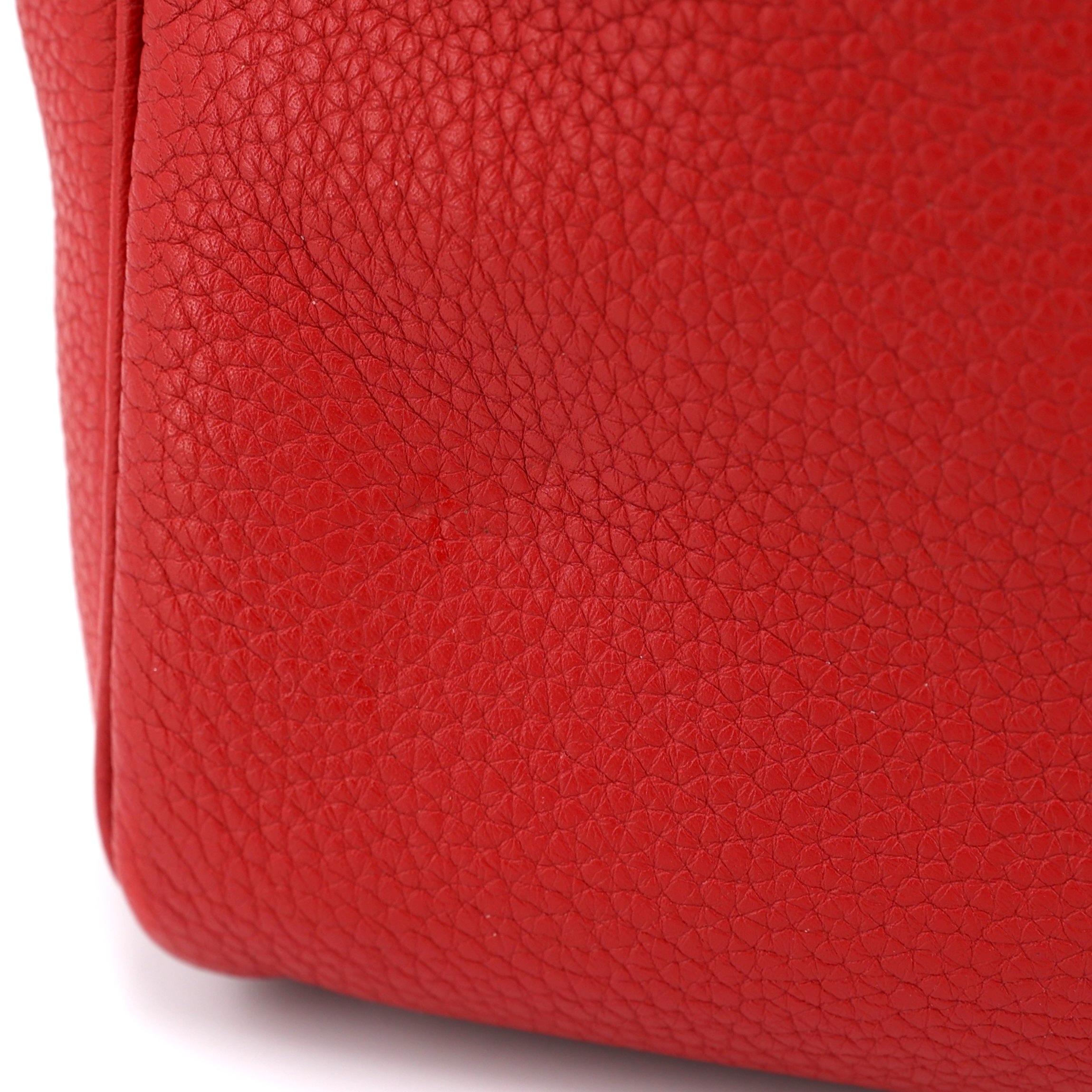 A美品 HERMÈS 愛馬仕 Lindy 30 Q5 國旗紅 Rouge Casaque Clemence小牛皮 銀扣 □Q刻 2013年 - 12