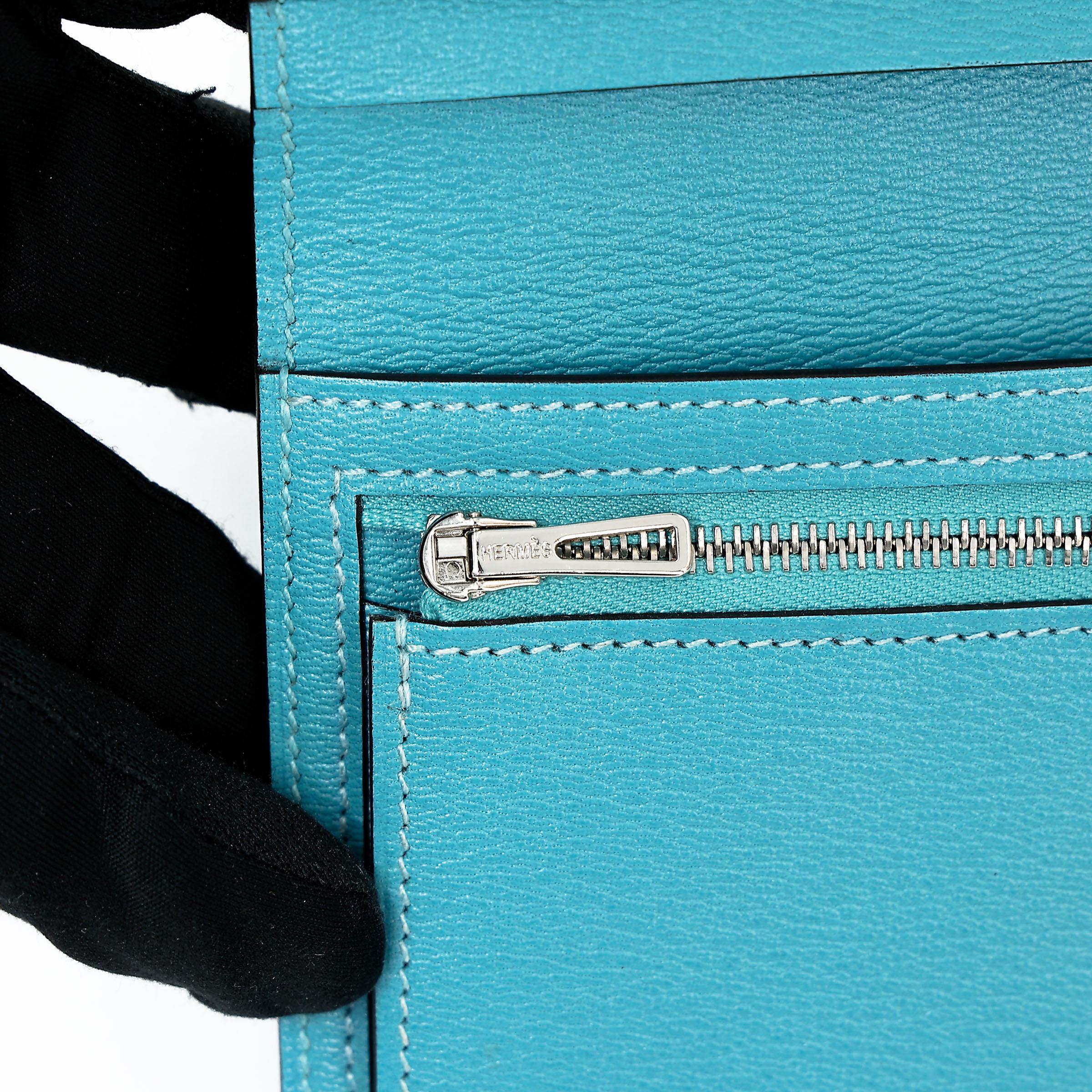 ランク NS 未使用品 HERMÈS エルメス ベアンスフレ ブルーアトール (3P) クロコダイル アリゲーター マット シルバー金具 Y刻印 - 12