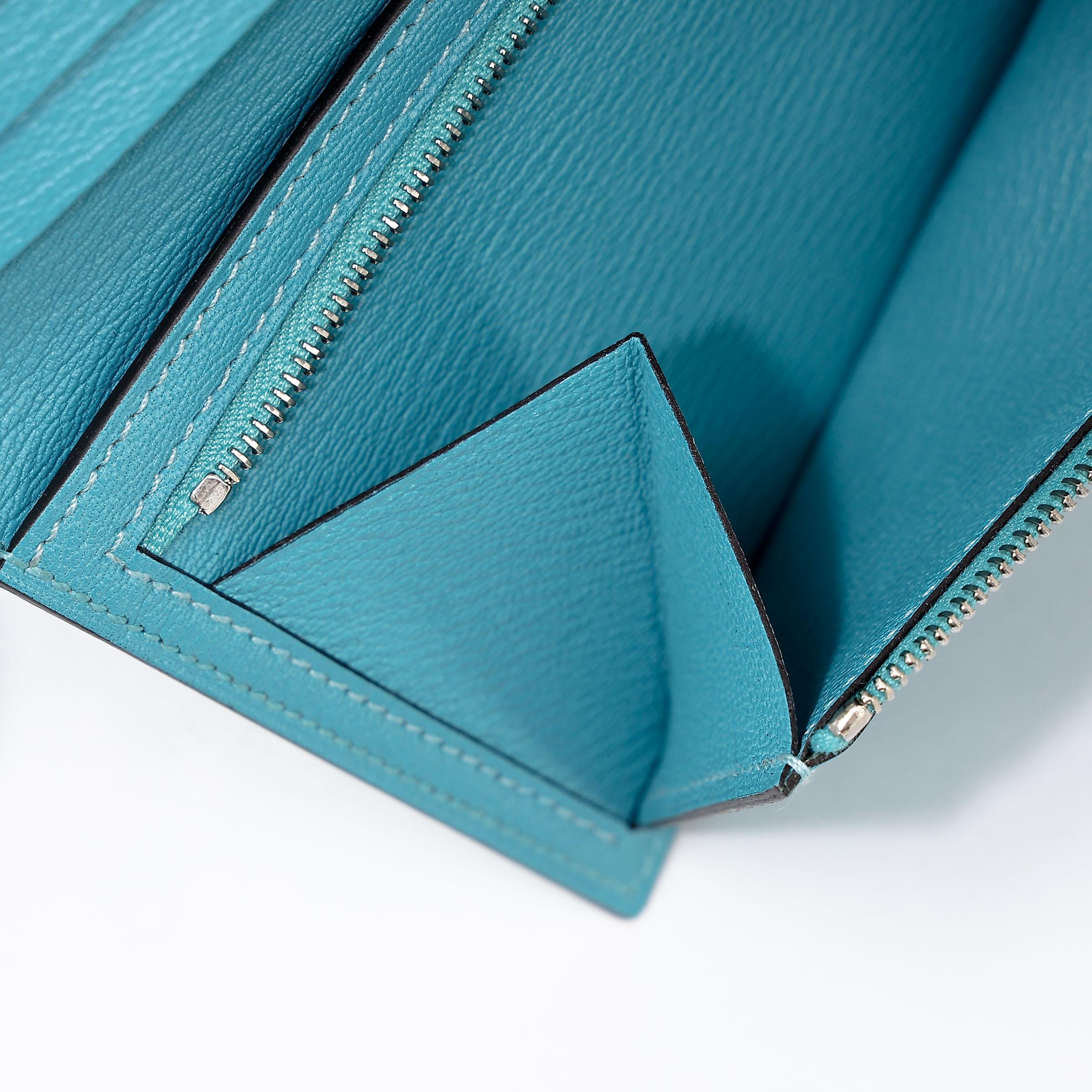ランク NS 未使用品 HERMÈS エルメス ベアンスフレ ブルーアトール (3P) クロコダイル アリゲーター マット シルバー金具 Y刻印 - 17