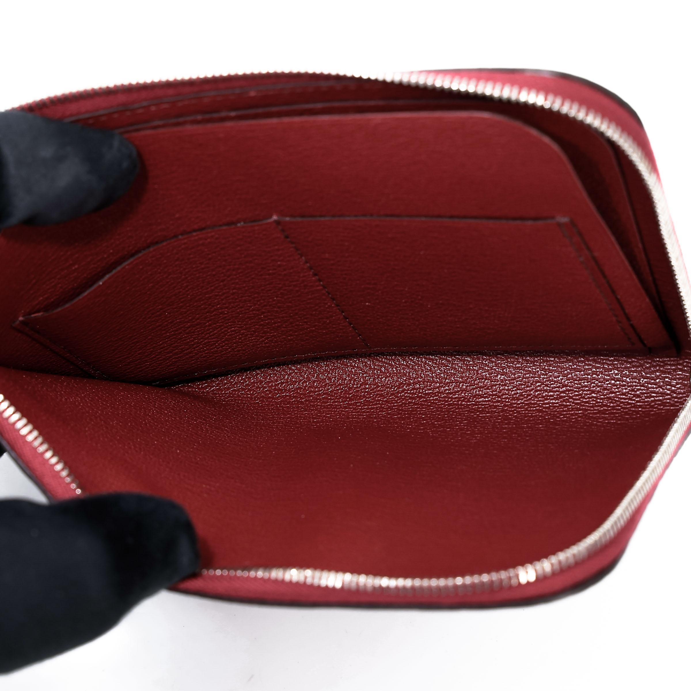ランク SA HERMÈS エルメス リミックス デュオ キマイラ ウォレット 財布 ルージュアッシュ (55) アリゲーター シルバー金具 T刻印 - 14