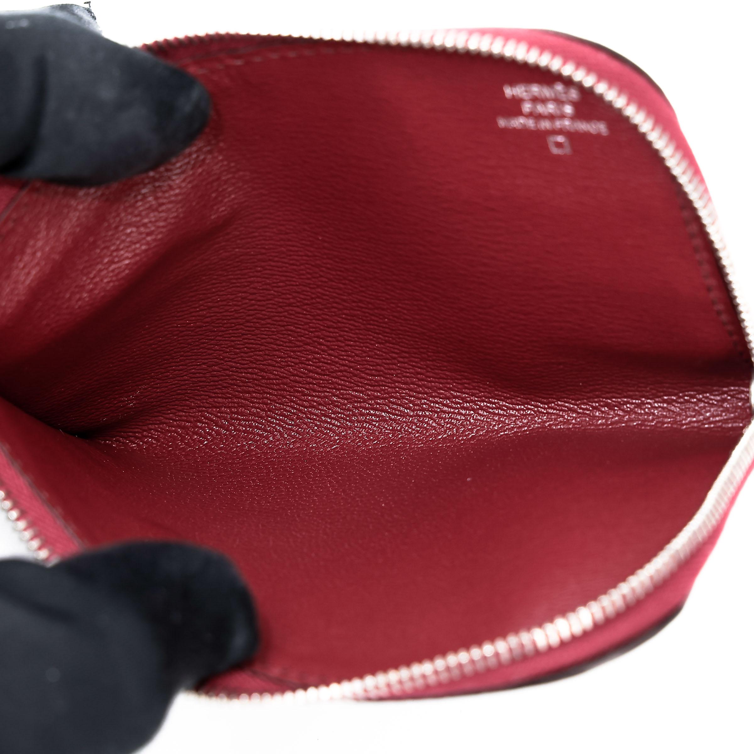 ランク SA HERMÈS エルメス リミックス デュオ キマイラ ウォレット 財布 ルージュアッシュ (55) アリゲーター シルバー金具 T刻印 - 23