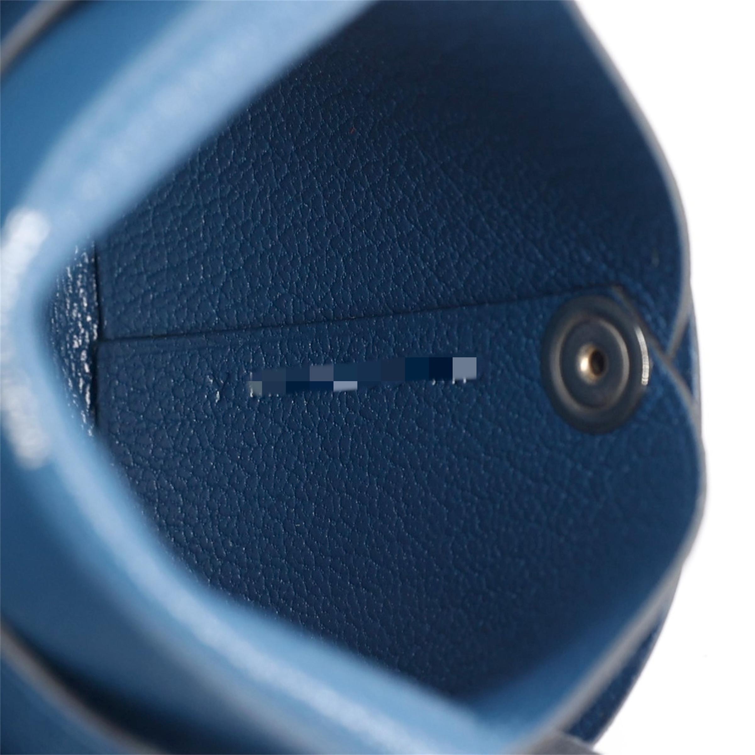 未使用保存品 HERMÈS 爱马仕 Bastia 零钱包 S4 深邃蓝 Deep Blue Chevre山羊皮 银扣 Y刻 2020年 - 12