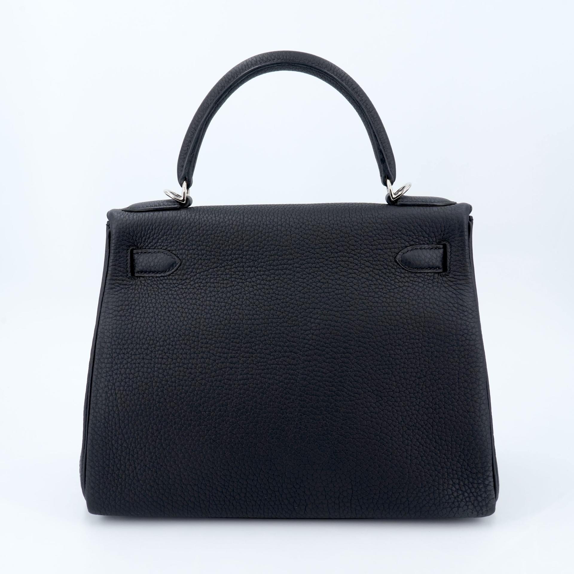 全新  HERMÈS 愛馬仕  Kelly 28 89 黑色 Noir (Black) Togo小牛皮 銀扣 W刻 2024年 - 2