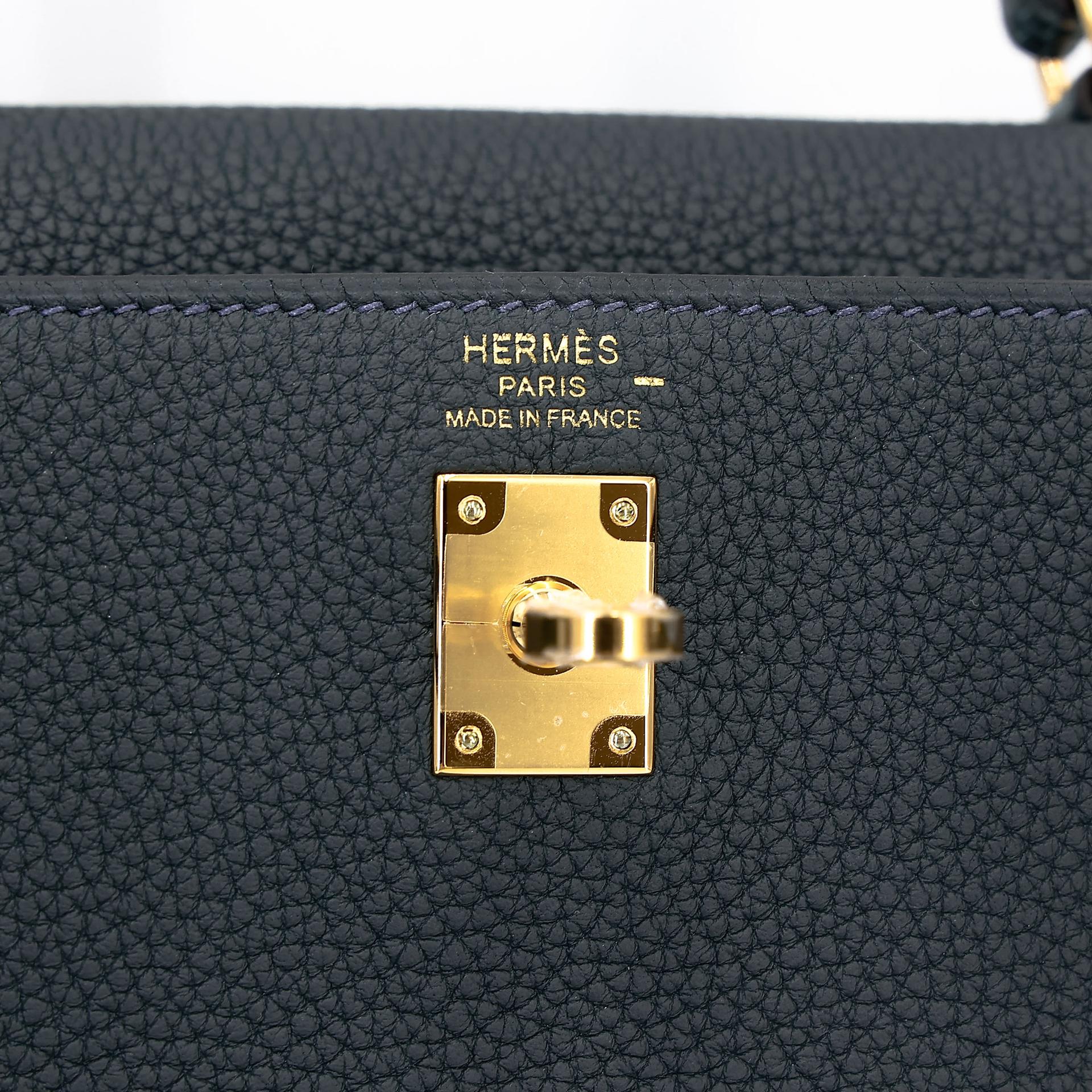Unused ( Rank NS ) HERMÈS Kelly 25 Touch Vert Cypress (6O) Vert Rousseau (V0) Togo Lizard Gold hardware W (2024) - 14