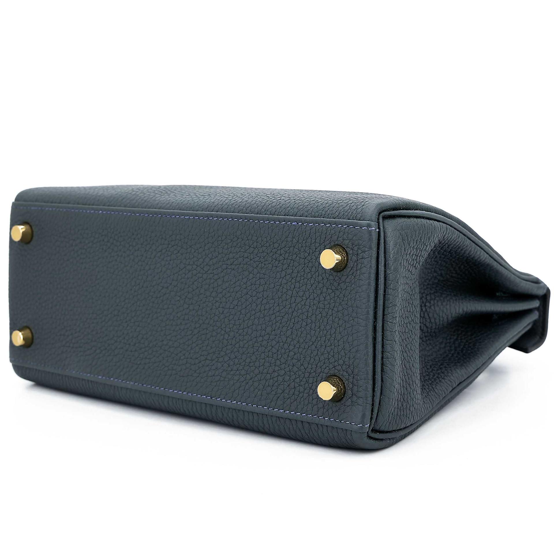 Unused ( Rank NS ) HERMÈS Kelly 25 Touch Vert Cypress (6O) Vert Rousseau (V0) Togo Lizard Gold hardware W (2024) - 8