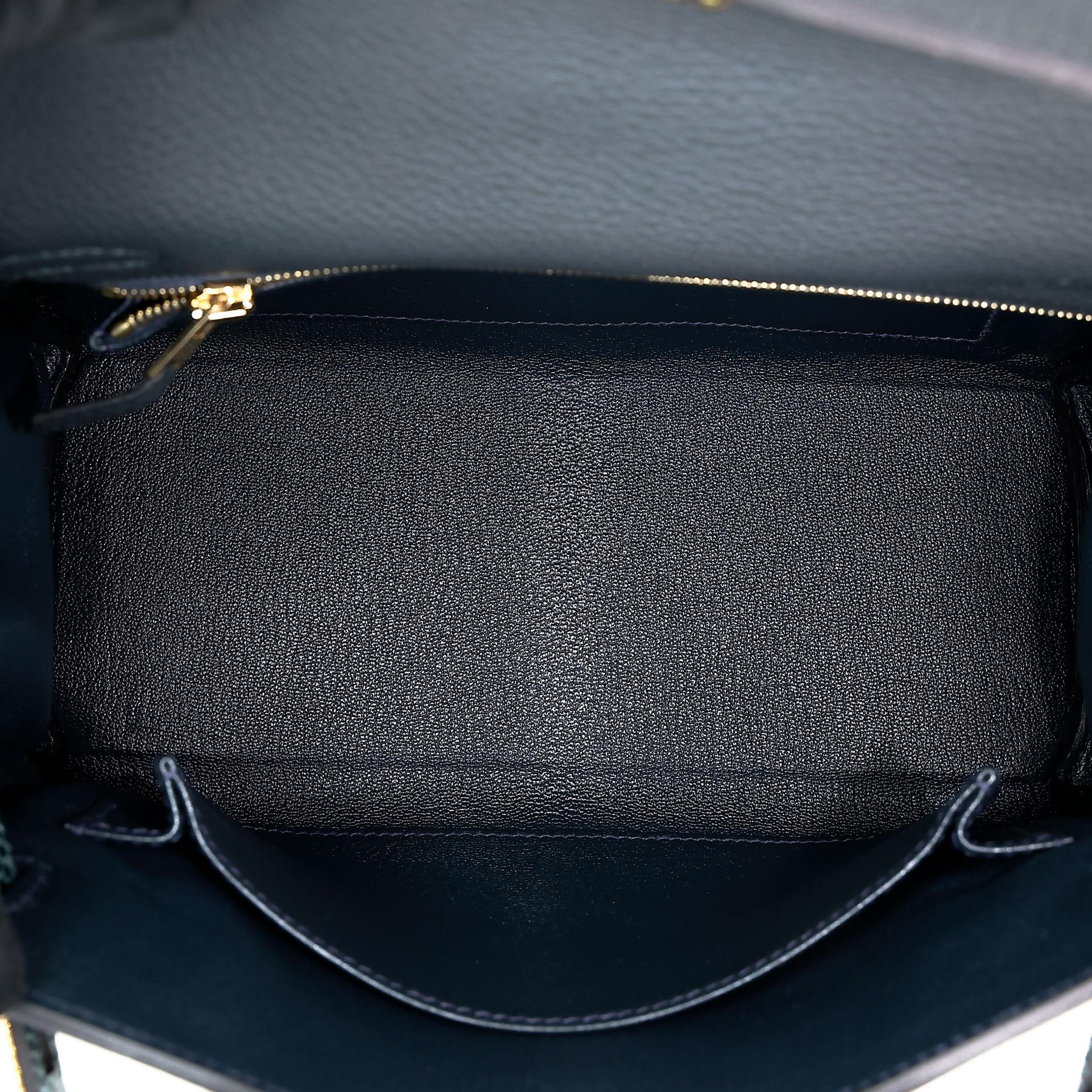 Unused ( Rank NS ) HERMÈS Kelly 25 Touch Vert Cypress (6O) Vert Rousseau (V0) Togo Lizard Gold hardware W (2024) - 18