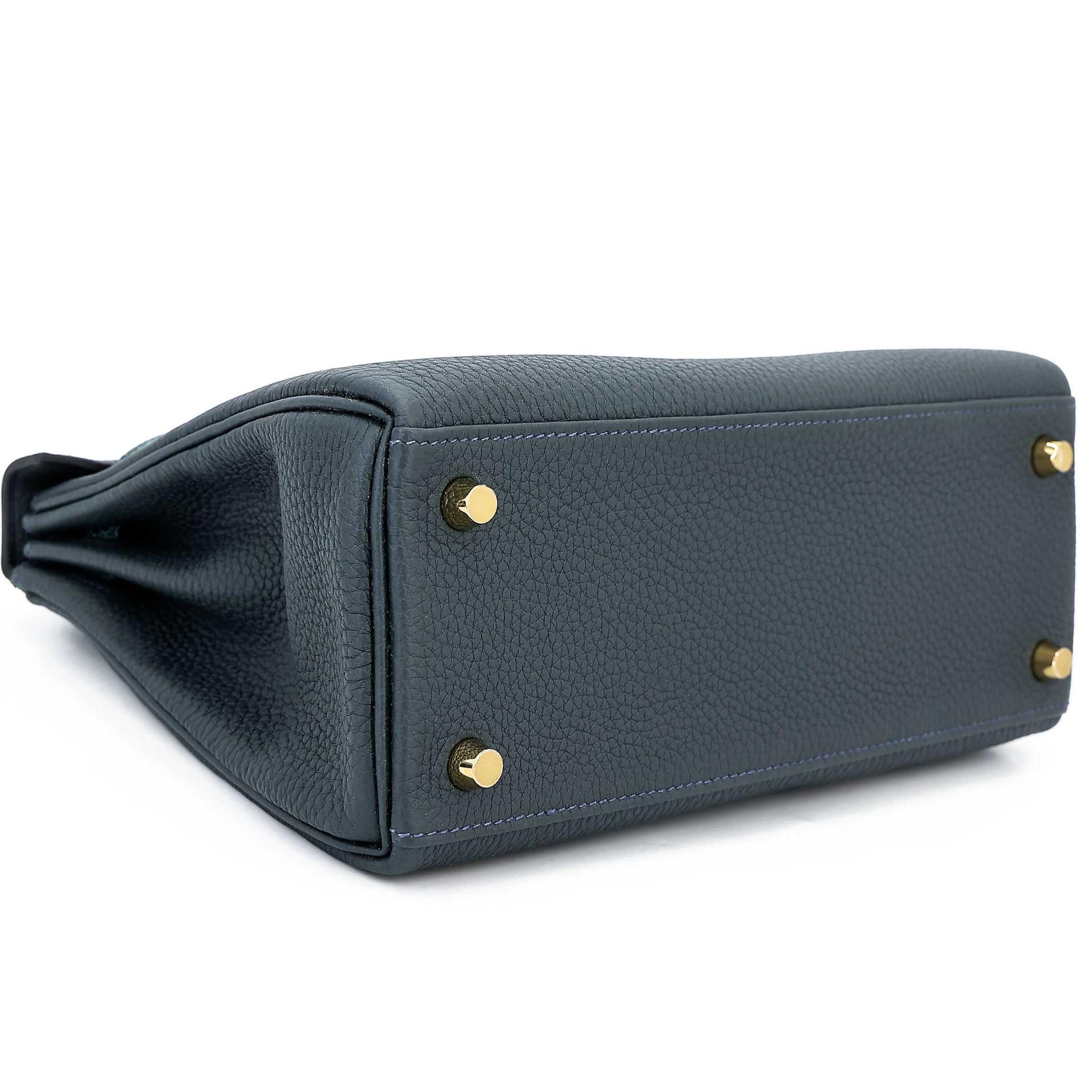 Unused ( Rank NS ) HERMÈS Kelly 25 Touch Vert Cypress (6O) Vert Rousseau (V0) Togo Lizard Gold hardware W (2024) - 7