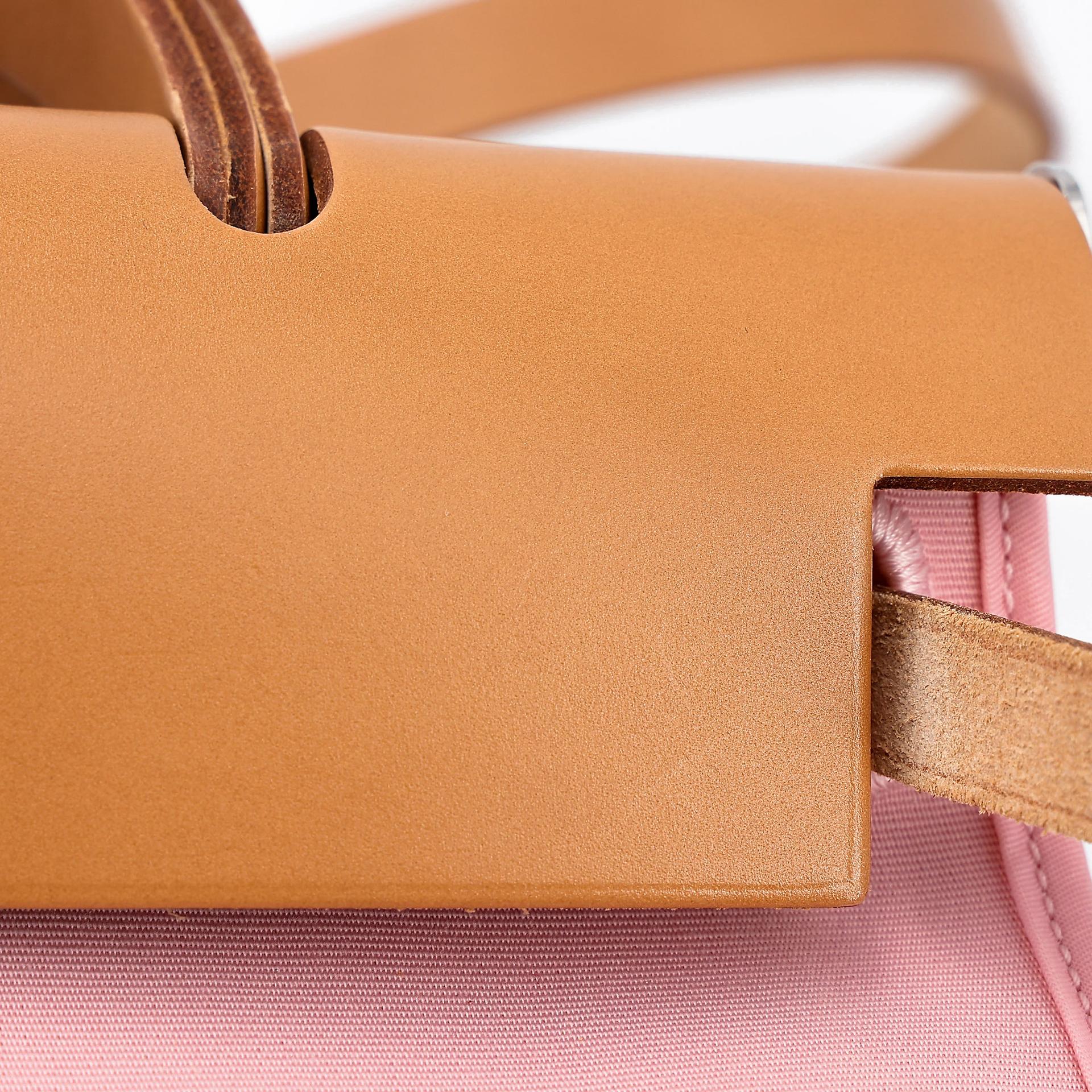 ランク SA  HERMÈS エルメス  エールバッグPM ローズサクラ (3Q) ナチュラルサブレ (21) ネゴンダ シルバー金具 T刻印 - 17