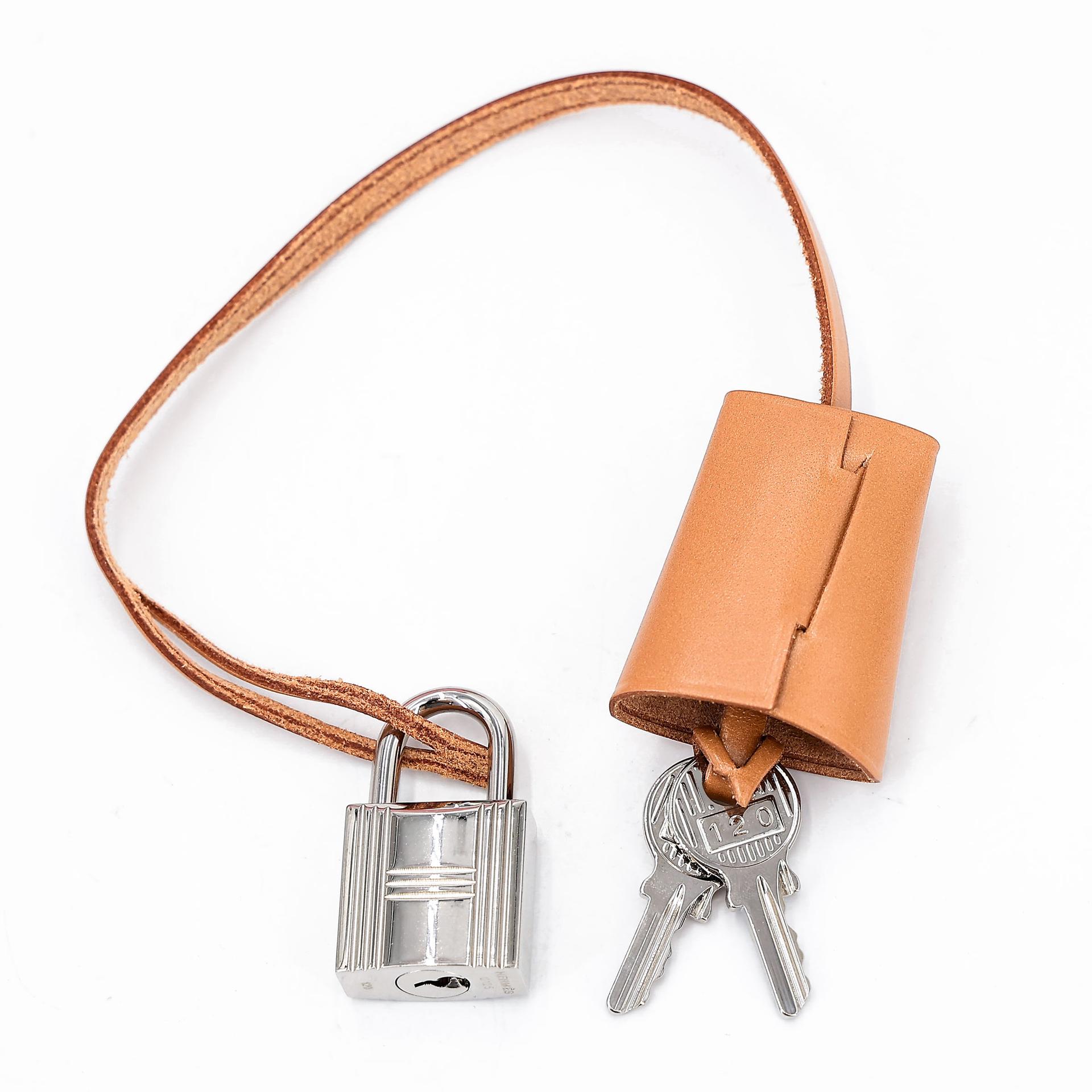ランク SA  HERMÈS エルメス  エールバッグPM ローズサクラ (3Q) ナチュラルサブレ (21) ネゴンダ シルバー金具 T刻印 - 28