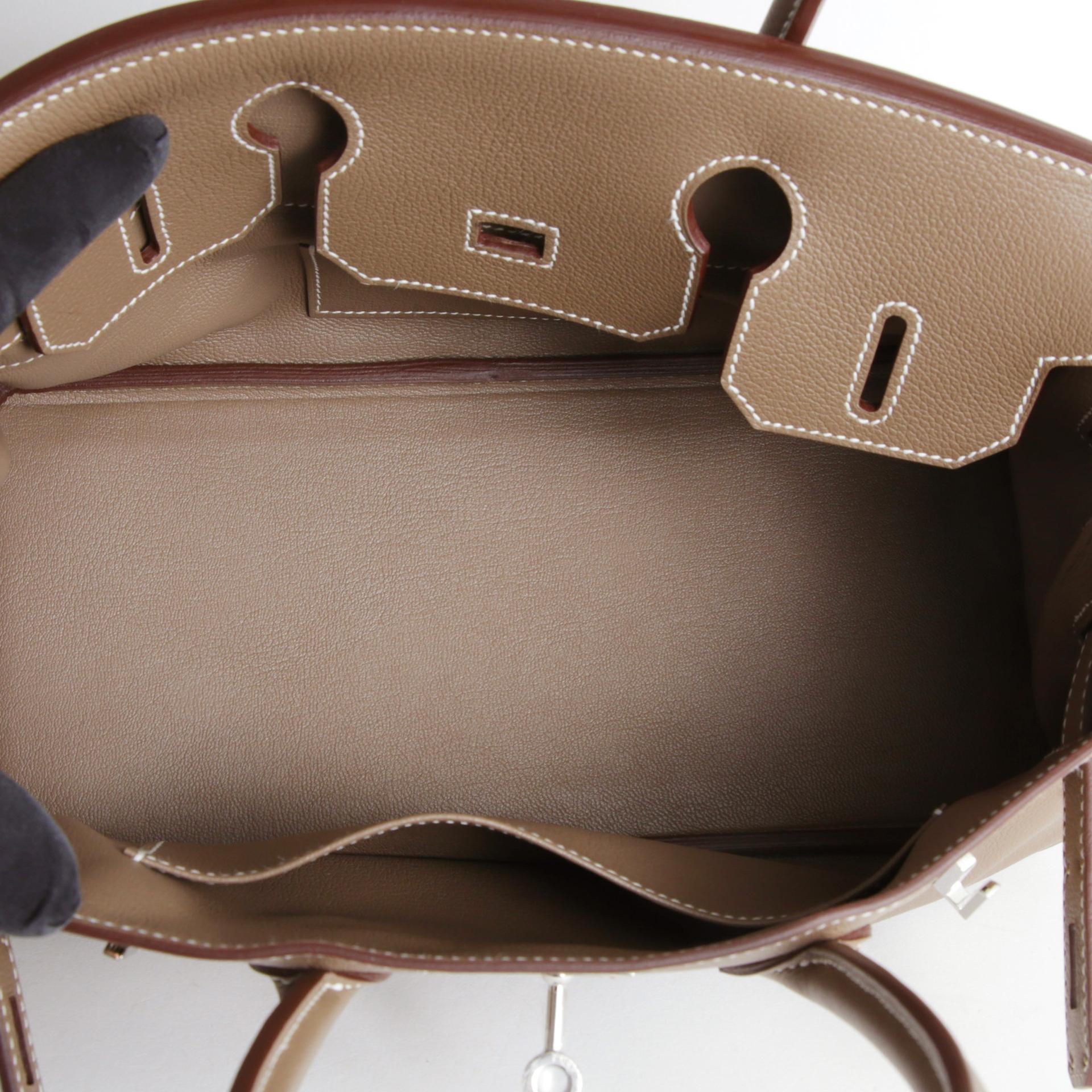 ランク NS 未使用品 HERMÈS エルメス バーキンショルダーライト29 エトゥープ (18) エバーカラー シルバー金具 W刻印 - 10