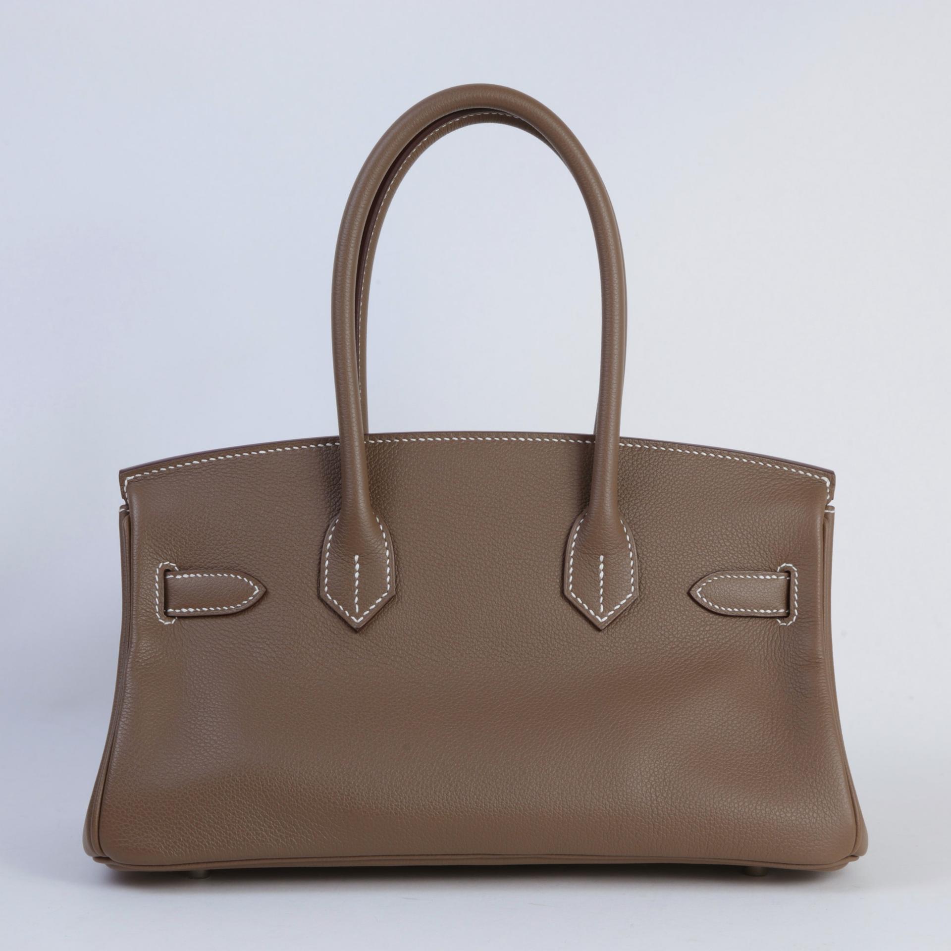 ランク NS 未使用品 HERMÈS エルメス バーキンショルダーライト29 エトゥープ (18) エバーカラー シルバー金具 W刻印 - 2