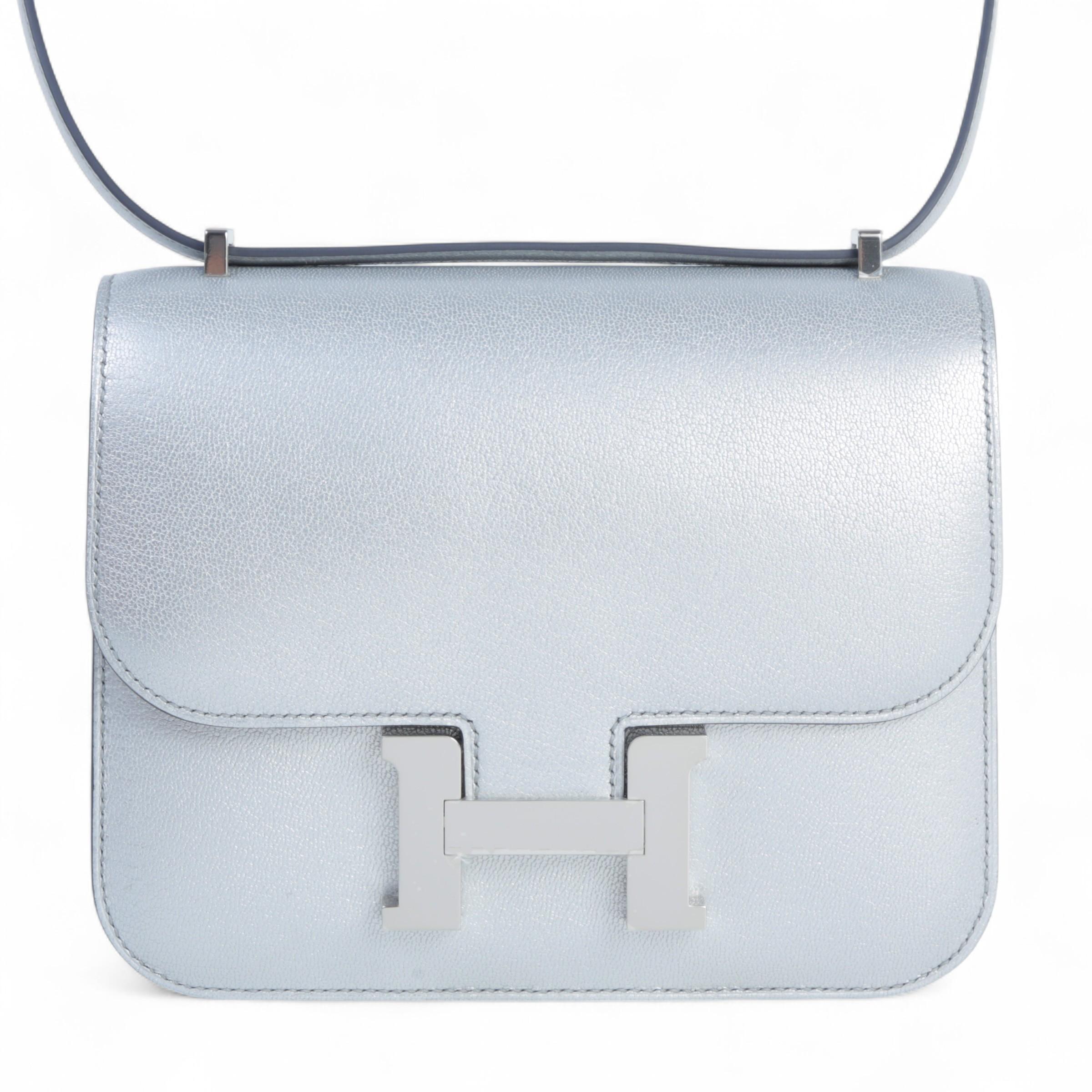 Brand New ( Rank N )  HERMÈS  Constance Mini Argent (05) Chamkila Palladium hardware K (2025) - 1