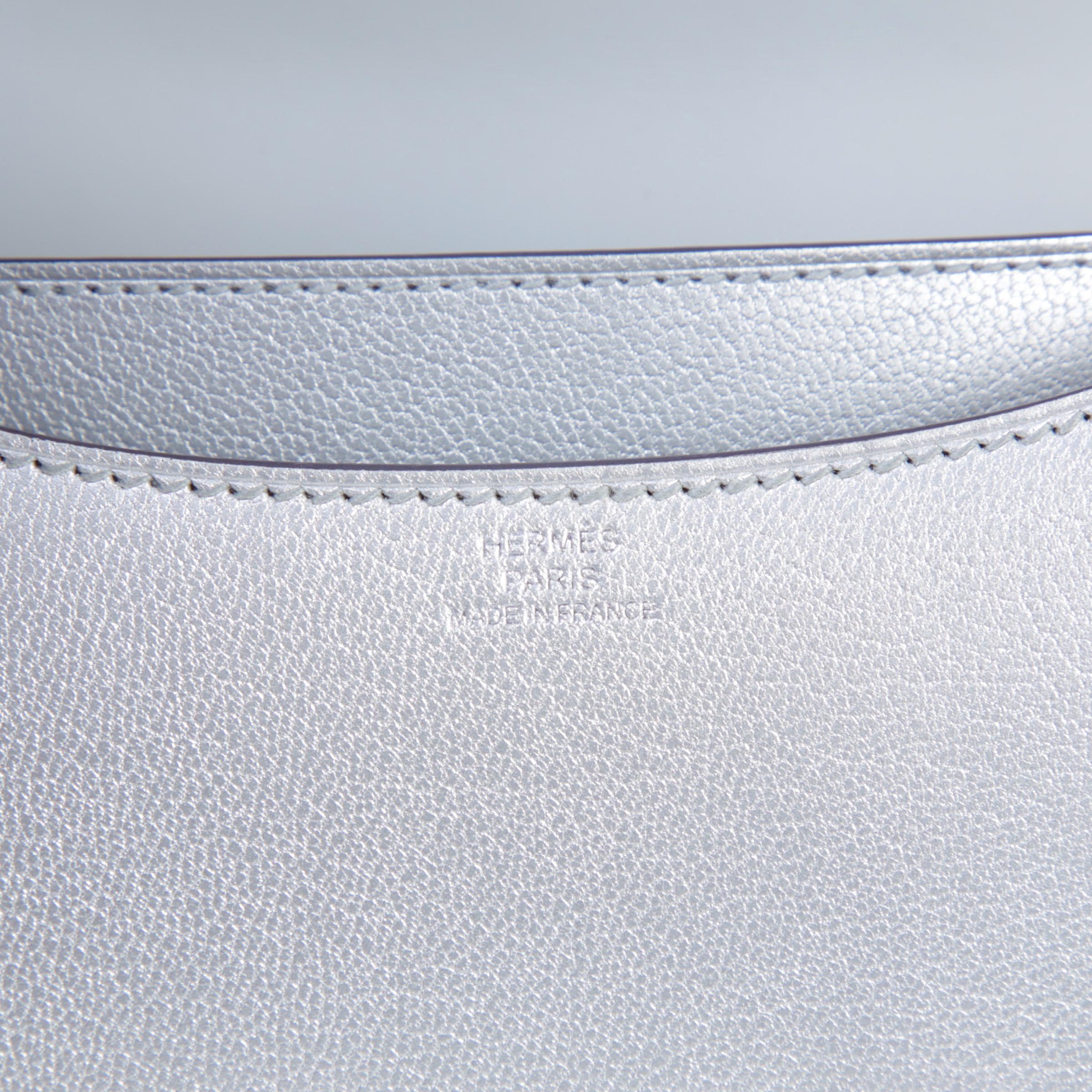 Brand New ( Rank N )  HERMÈS  Constance Mini Argent (05) Chamkila Palladium hardware K (2025) - 8