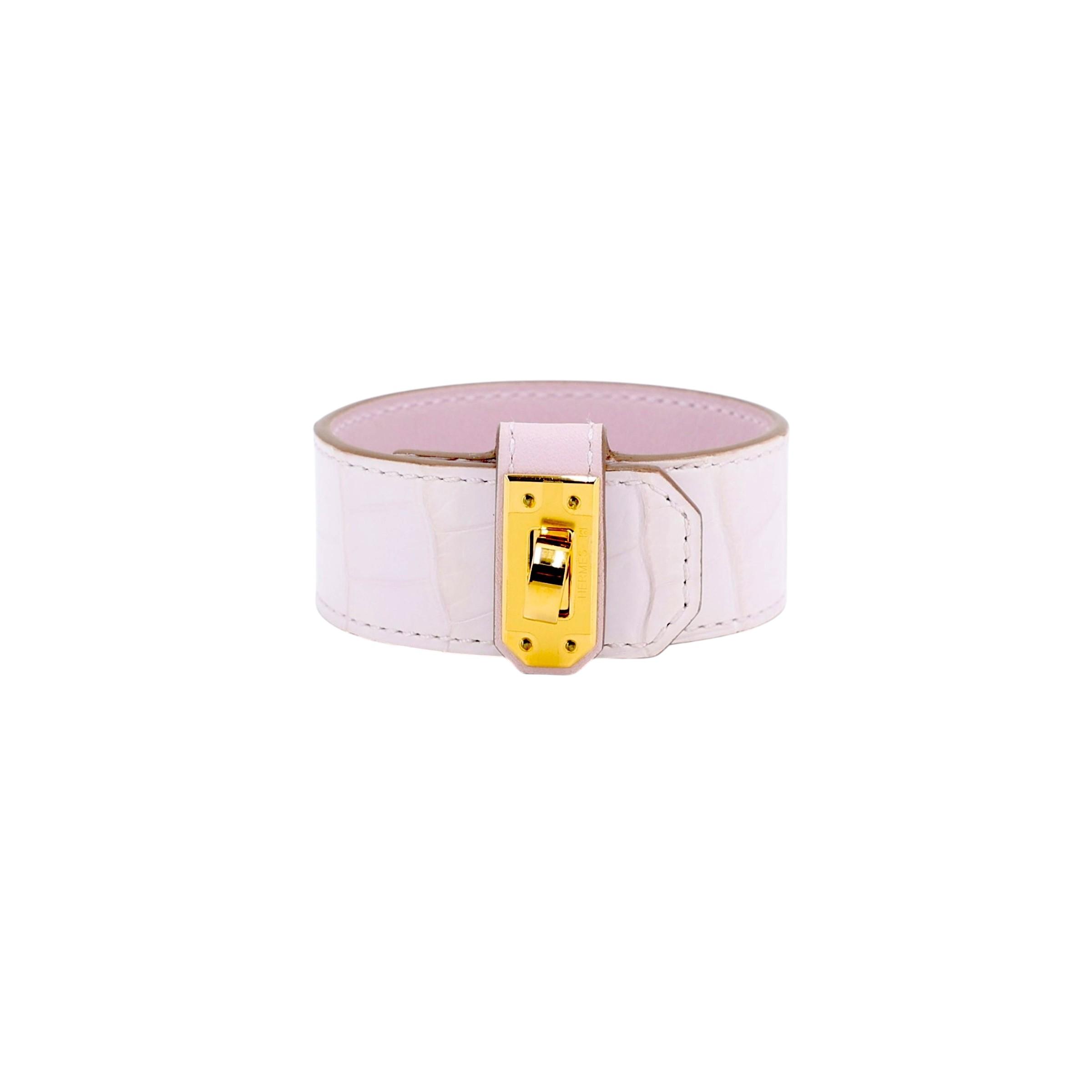 Kelly Twist PM T2  Leather Bracelet Mauve Pale (09)