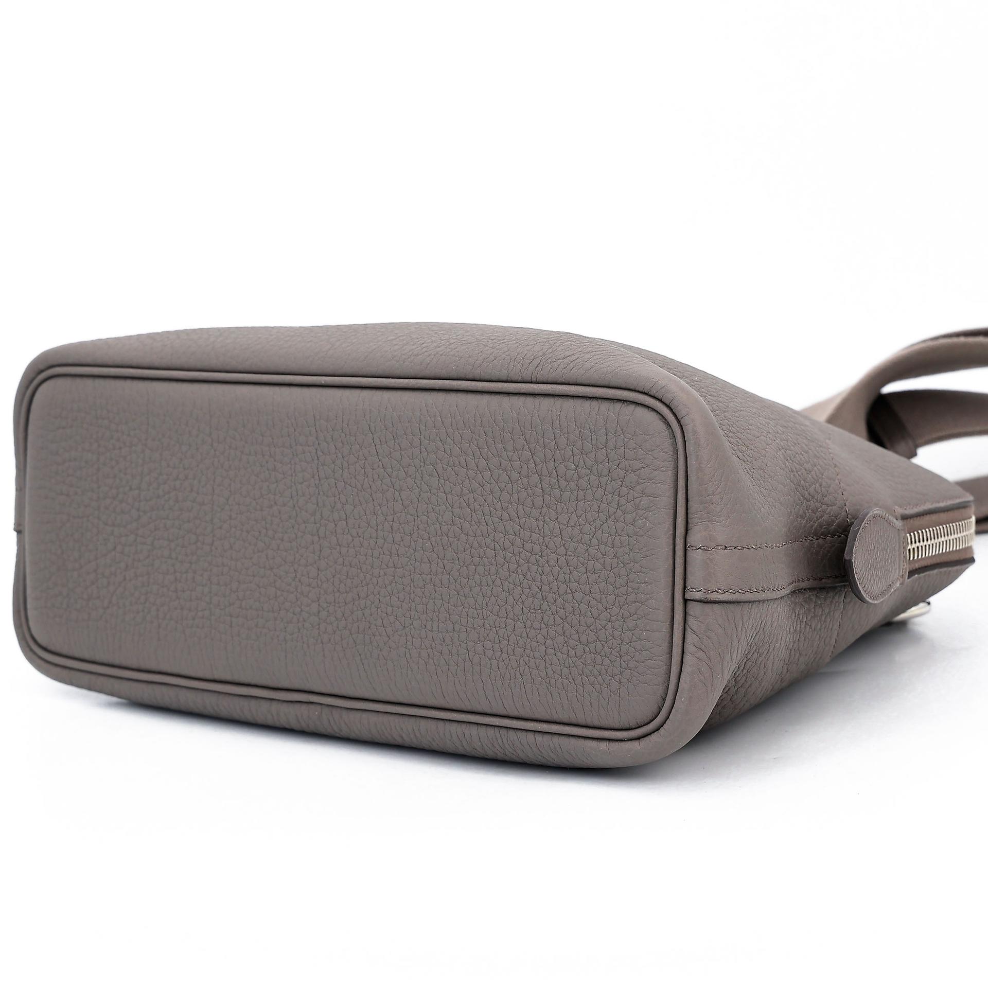 Brand New ( Rank N )  HERMÈS  Bolide Messenger Etain (8F) Togo Palladium hardware K (2025) - 8