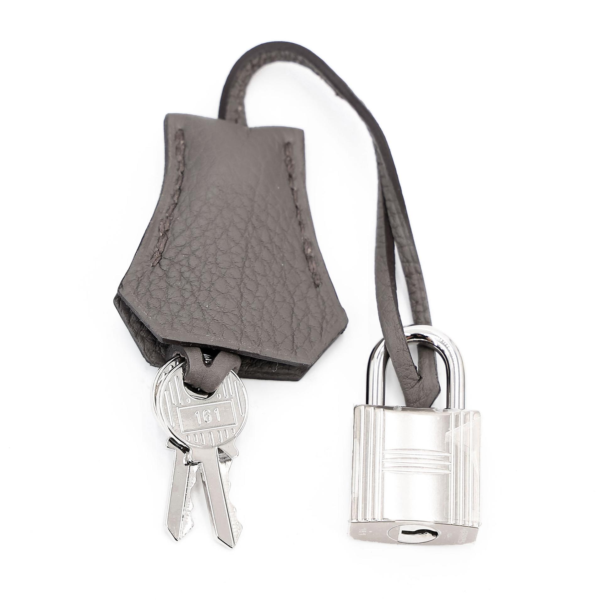 Brand New ( Rank N )  HERMÈS  Bolide Messenger Etain (8F) Togo Palladium hardware K (2025) - 18