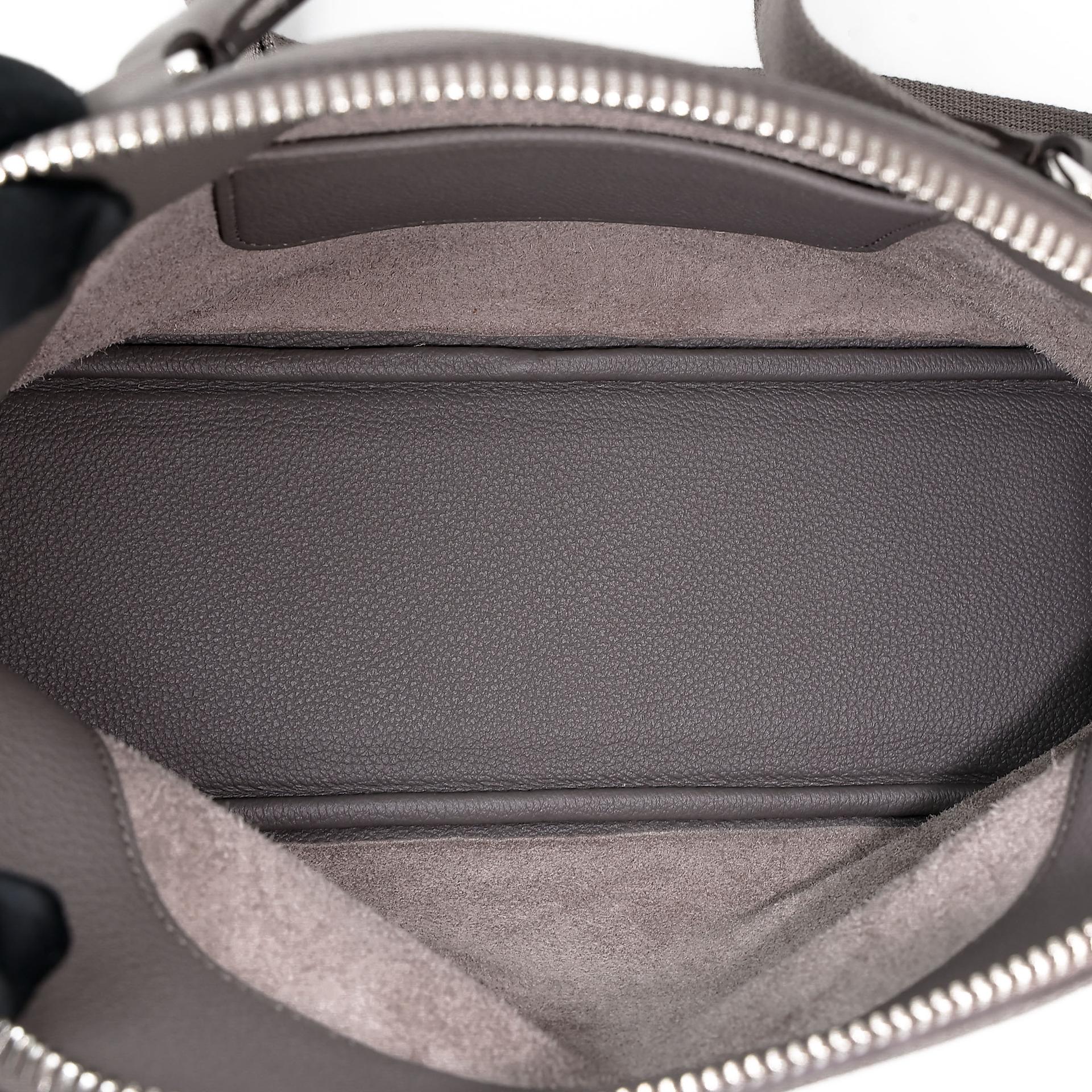 Brand New ( Rank N )  HERMÈS  Bolide Messenger Etain (8F) Togo Palladium hardware K (2025) - 17