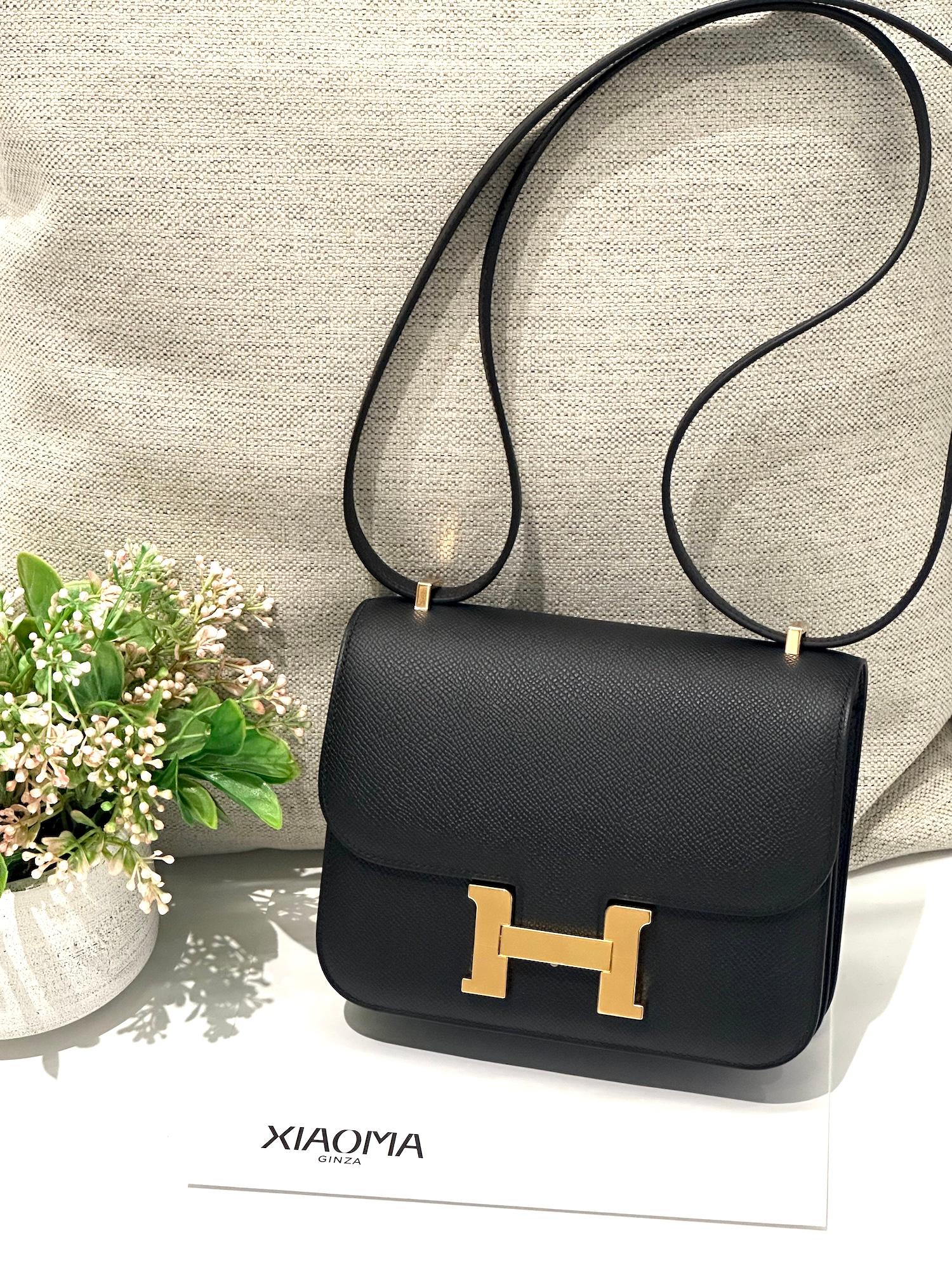 Brand New ( Rank N ) HERMÈS Constance Mini Noir (89) Epsom Gold hardware K (2025) - 4