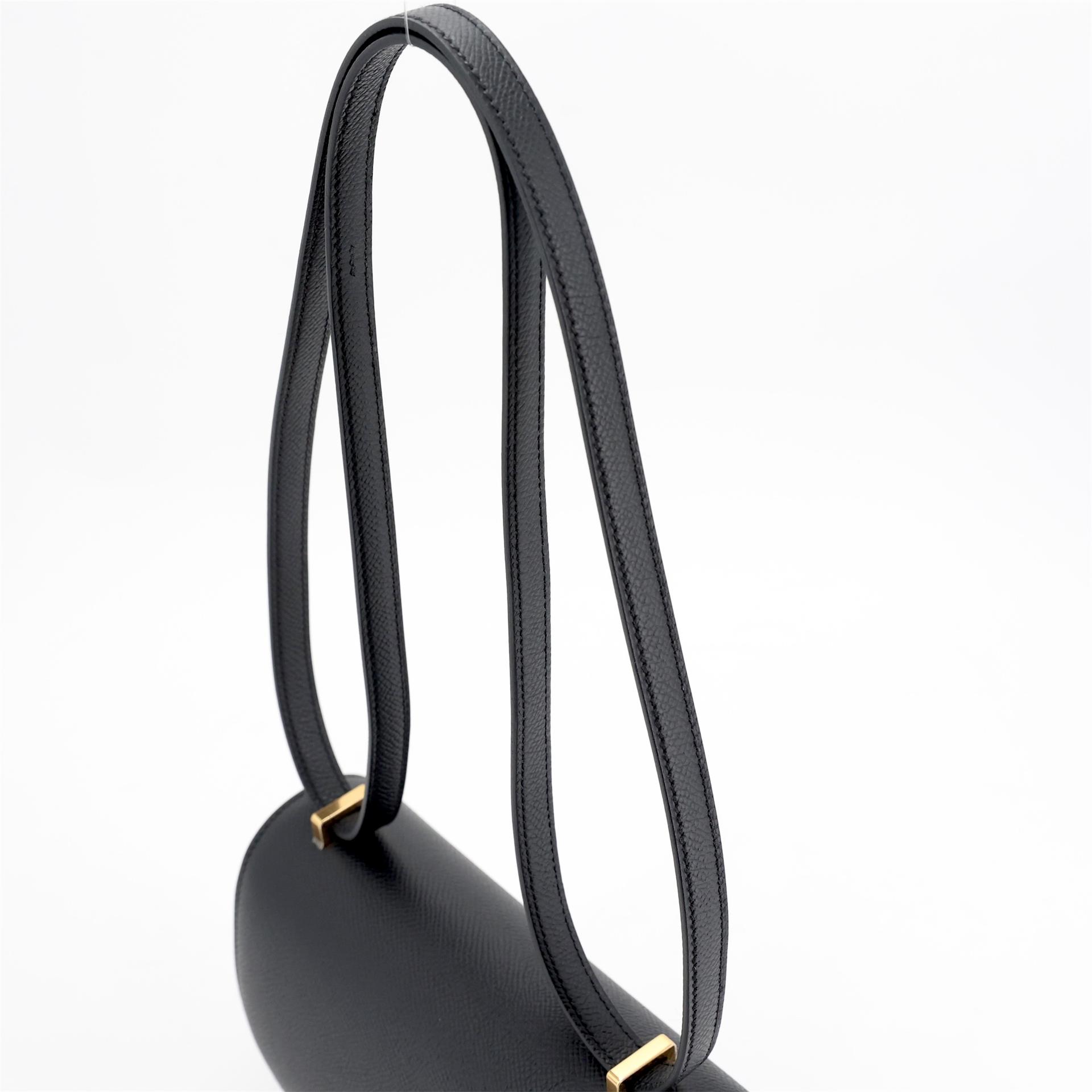 Brand New ( Rank N ) HERMÈS Constance Mini Noir (89) Epsom Gold hardware K (2025) - 5
