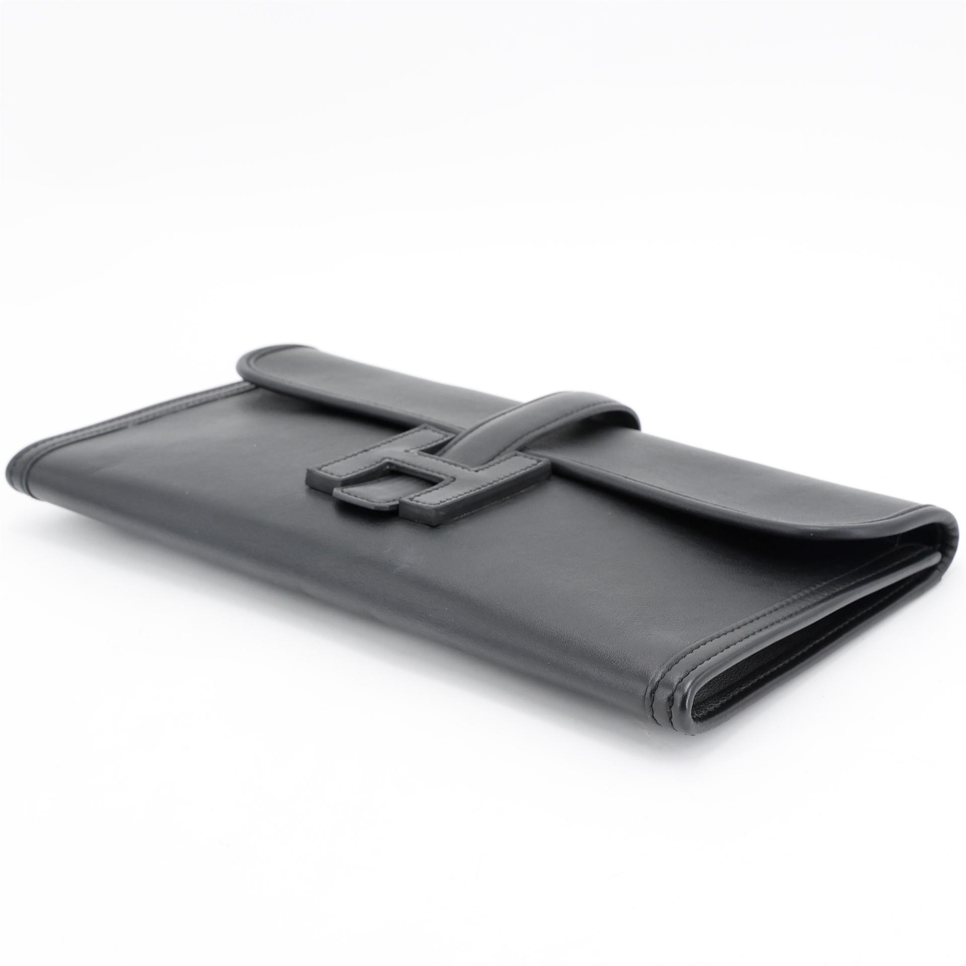 Very Good ( Rank A) HERMÈS Jige 29 Noir (89) Swift X (2016) - 5