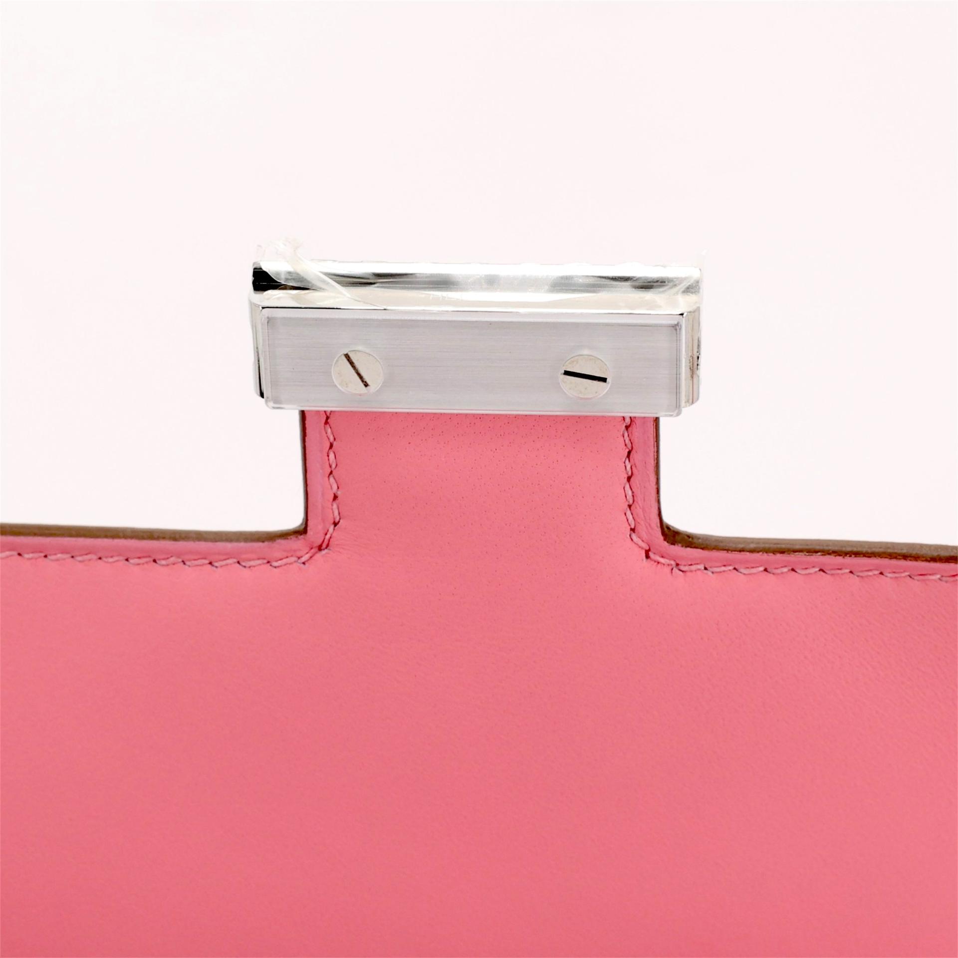 ランク N 新品 HERMÈS エルメス コンスタンス3 ミニ ローズコンフェッティ (1Q) エプソン シルバー金具 K刻印 - 12