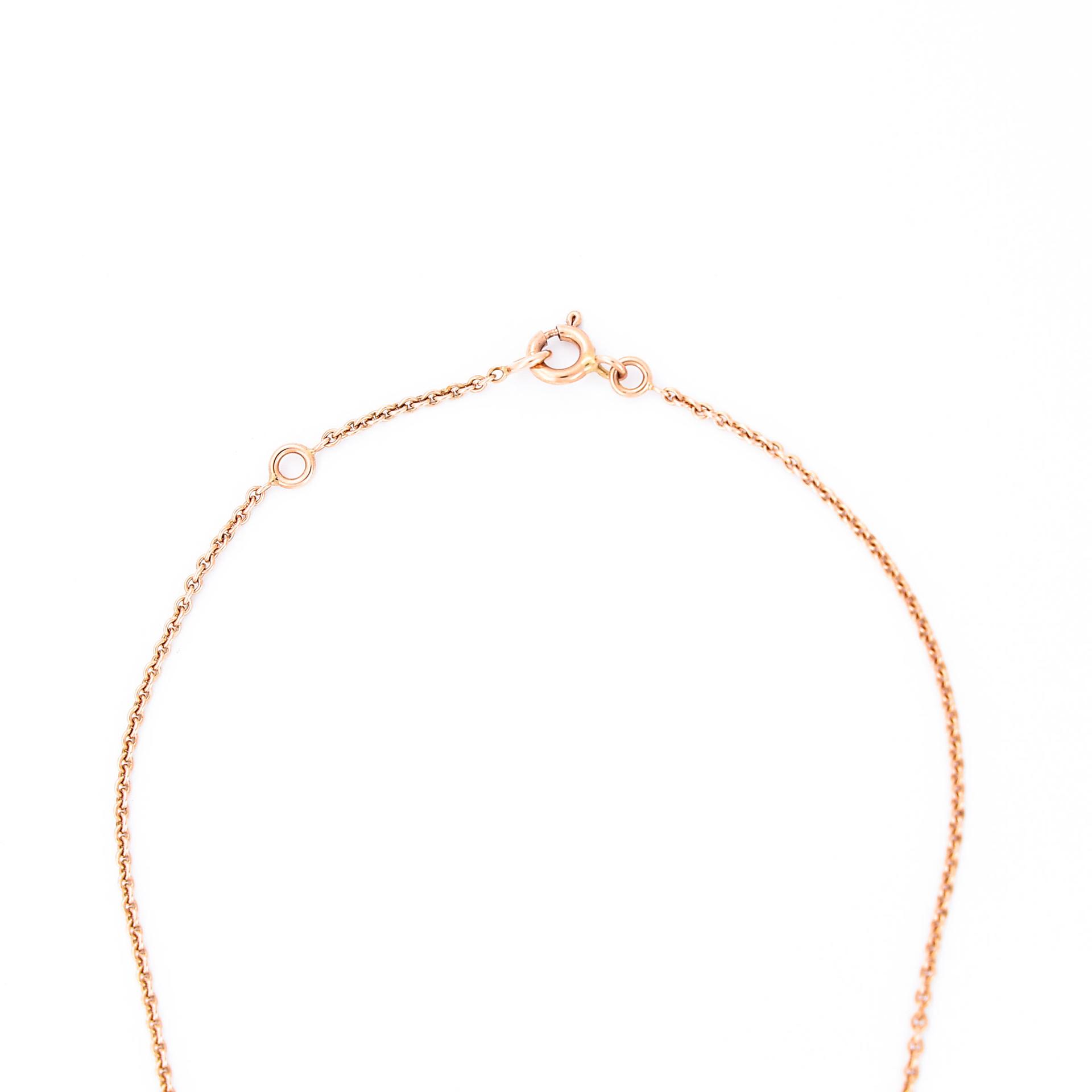 Very Good ( Rank A) HERMÈS Amulettes Kelly Pendant Rose Gold 18K Rose Gold Diamond - 9