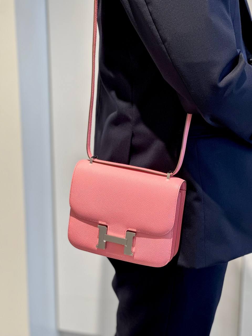 ランク N 新品 HERMÈS エルメス コンスタンス3 ミニ ローズコンフェッティ (1Q) エプソン シルバー金具 K刻印 - 3