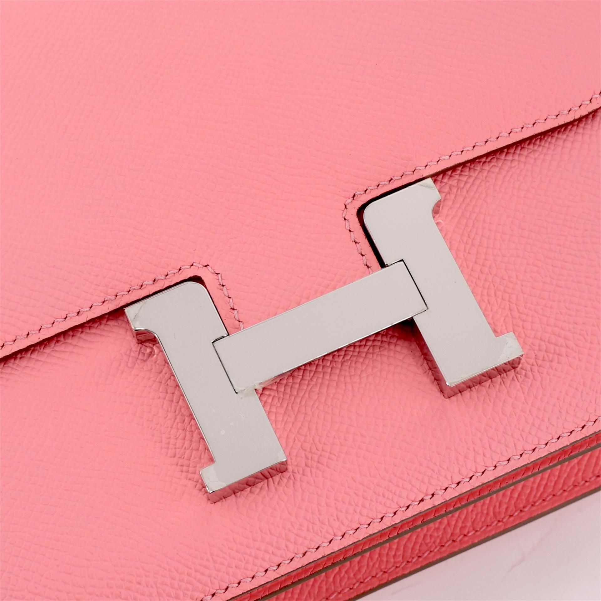 ランク N 新品 HERMÈS エルメス コンスタンス3 ミニ ローズコンフェッティ (1Q) エプソン シルバー金具 K刻印 - 10