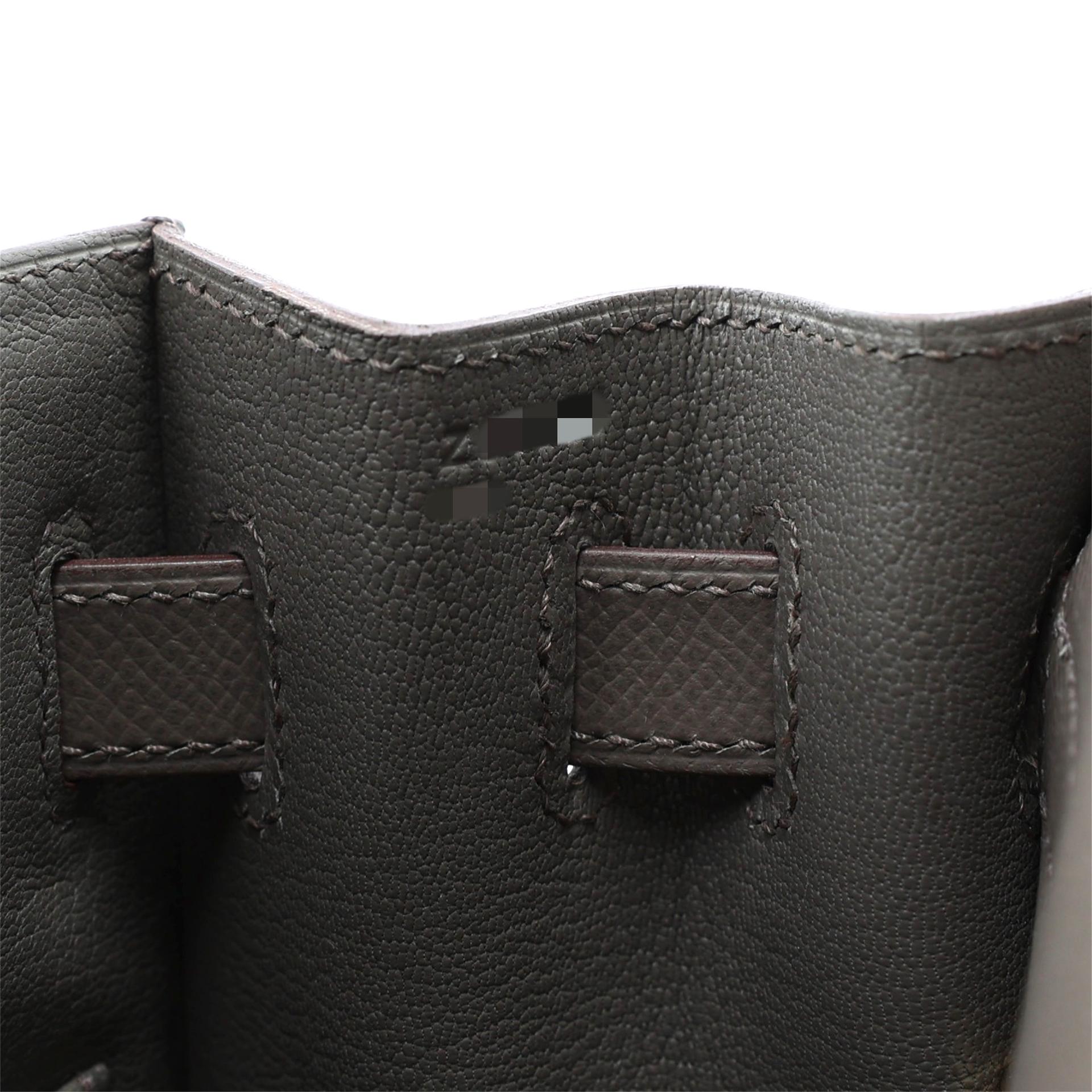 Excellent ( Rank SA ) HERMÈS Kelly 32 Sellier Etain (8F) Epsom Gold hardware Z (2021) - 14
