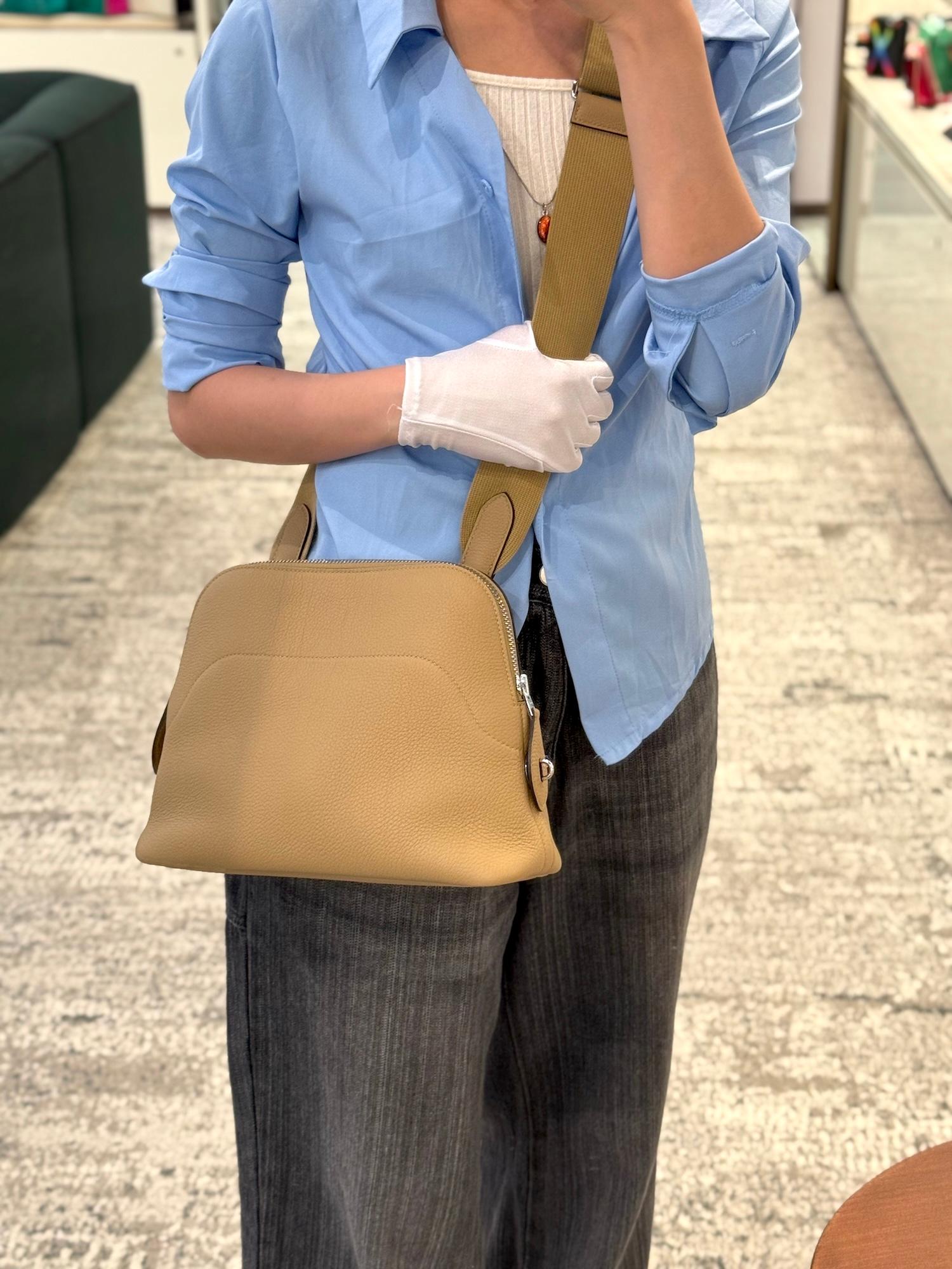 ランク N 新品  HERMÈS エルメス  ボリード メッセンジャー プシエール (1C) トゴ シルバー金具 K刻印 - 3