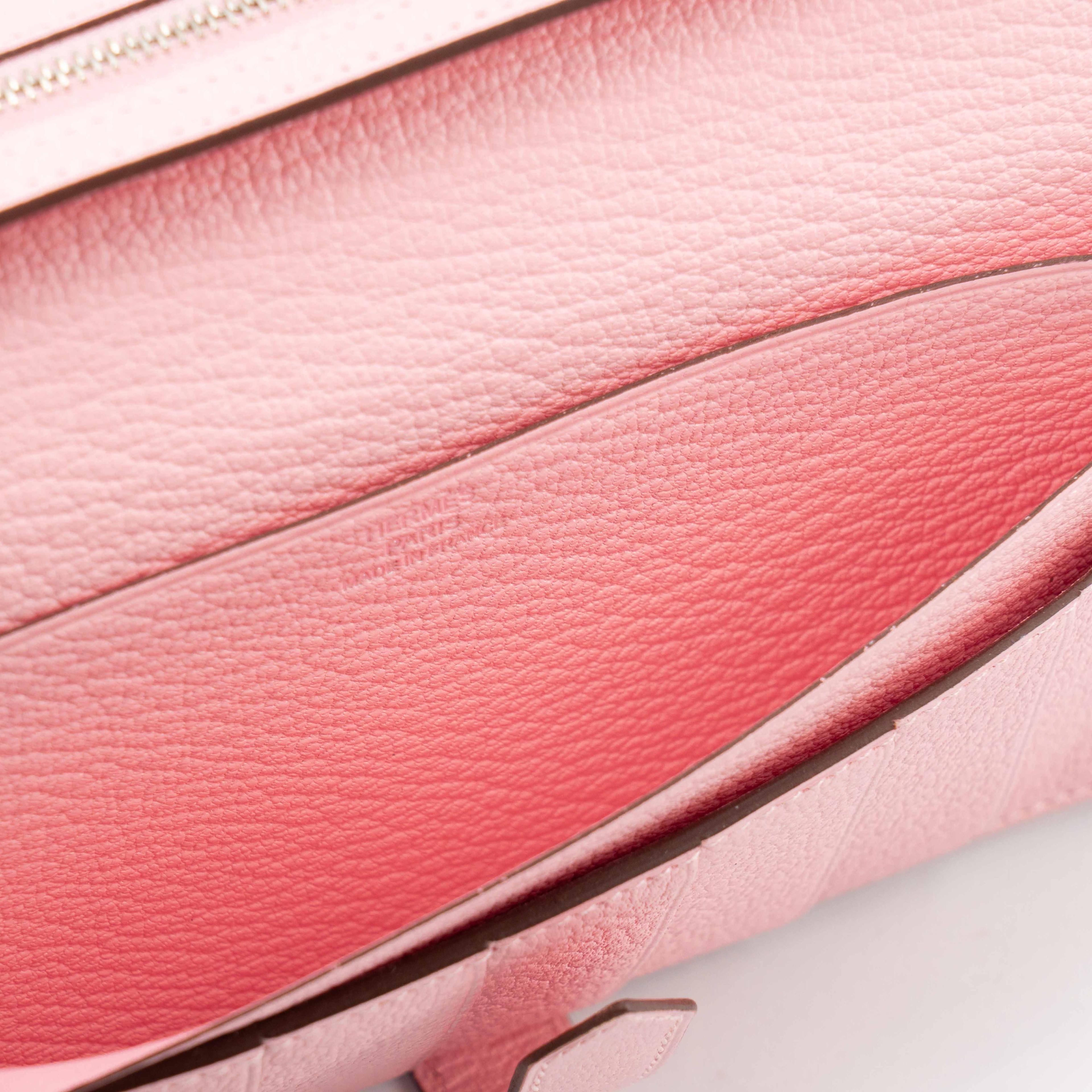 Unused ( Rank NS )  HERMÈS  Bearn Souffle wallet Rose Sakura (3Q) Chevre Palladium hardware Z (2021) - 16