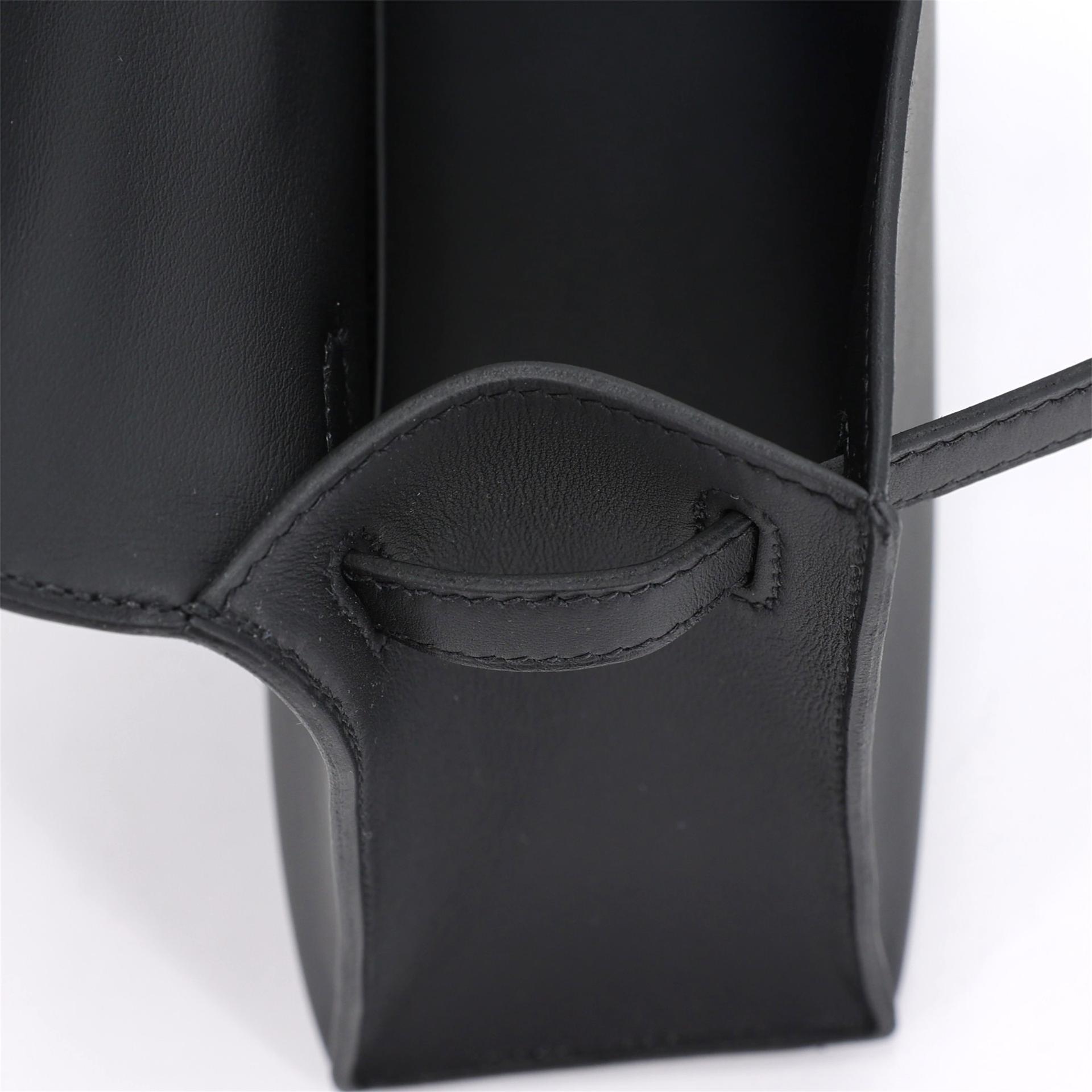 Brand New ( Rank N ) HERMÈS Kelly Pochette Noir (89) Swift Gold hardware K (2025) - 13