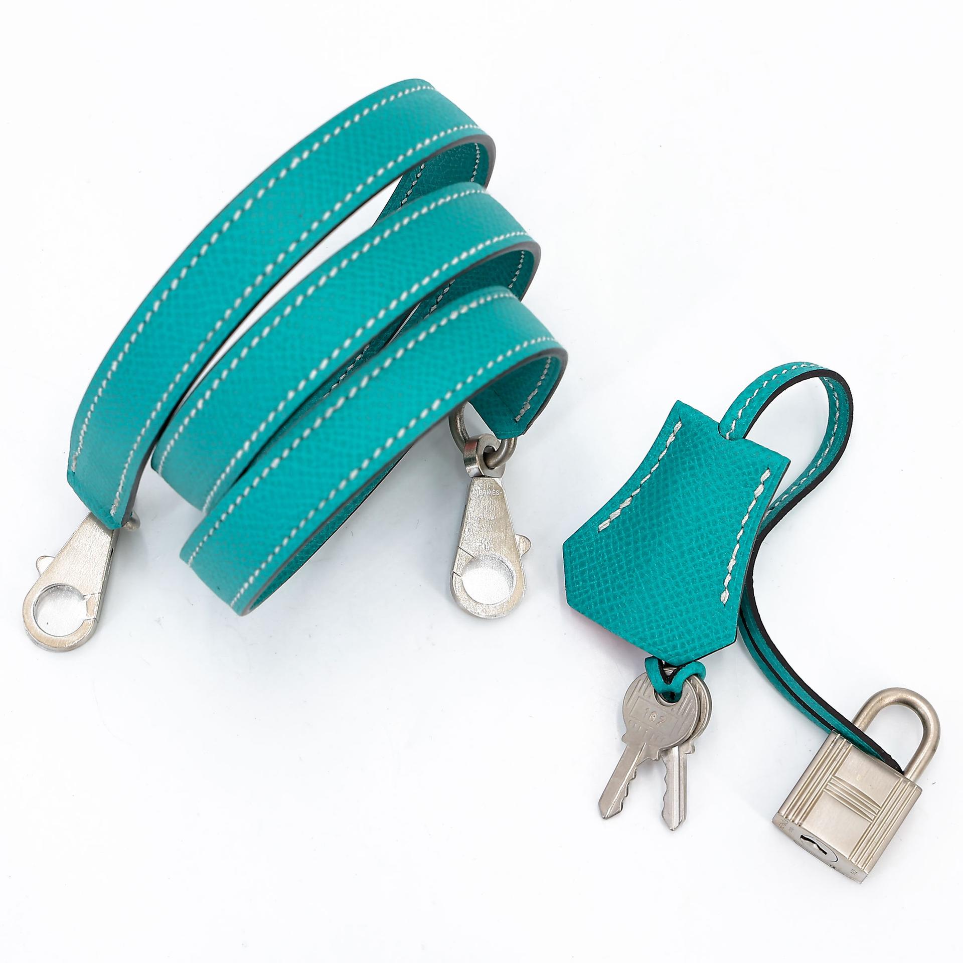 Very Good ( Rank A) HERMÈS Special Order Kelly 25  Sellier HSS Rose Azalee (8W) Bleu Paon (7F) Epsom Brushed Palladium D (2019) - 20