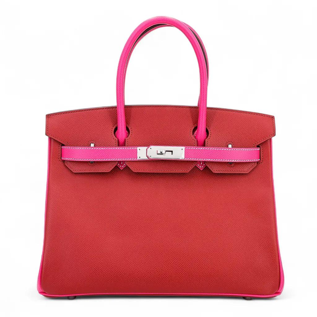 Birkin 30 HSS  Rouge H (55) Rose Tyrien (E5)