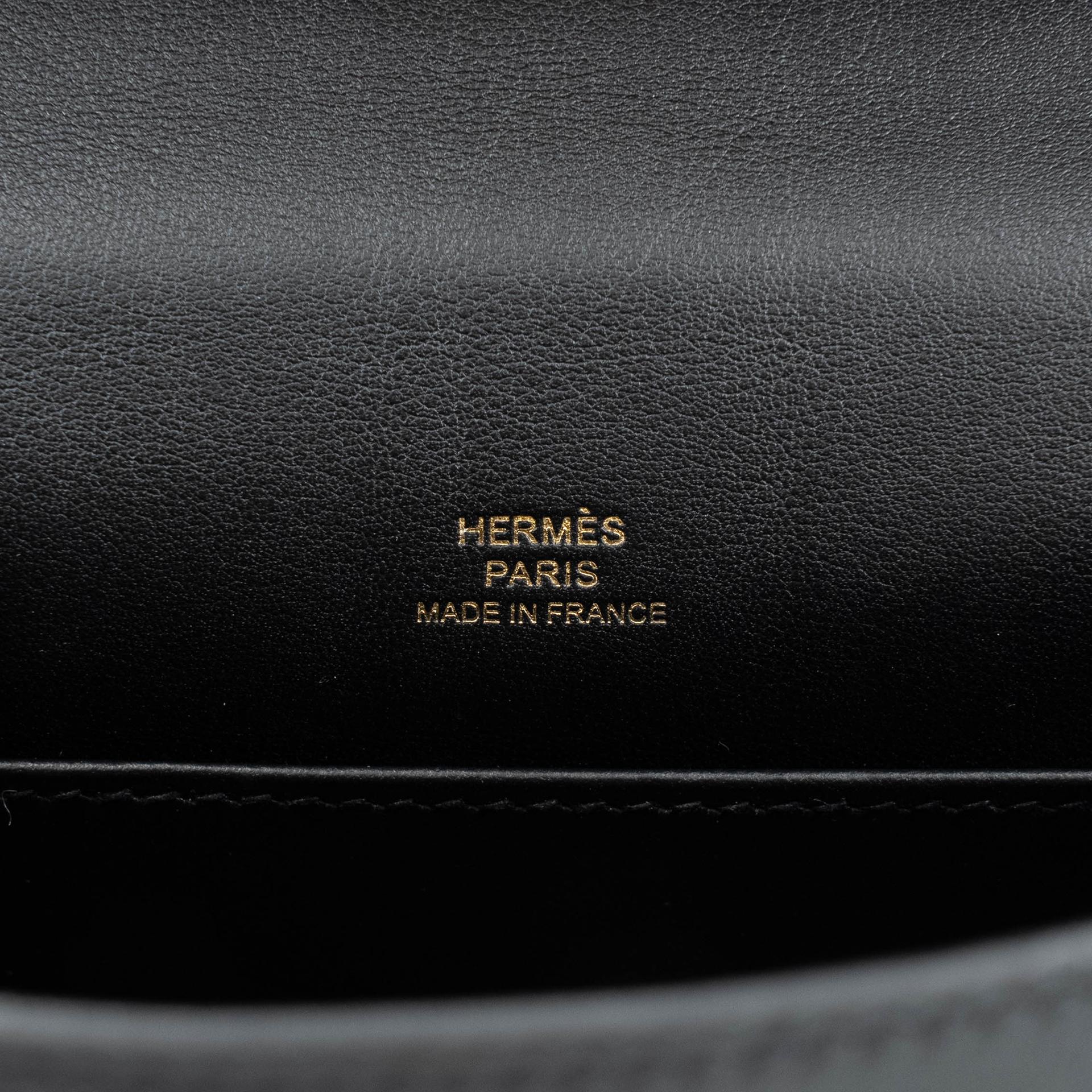 ランク A  HERMÈS エルメス  ポシェットケリー ブラック (89) スイフト ゴールド金具 C刻印 - 11