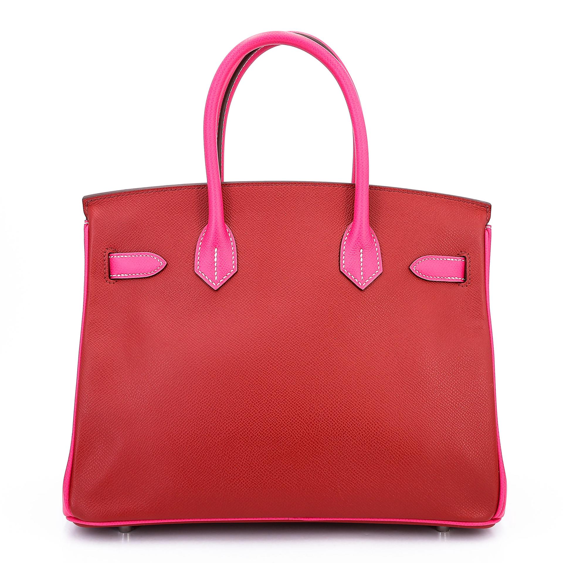 Birkin 30 HSS  Rouge H (55) Rose Tyrien (E5)