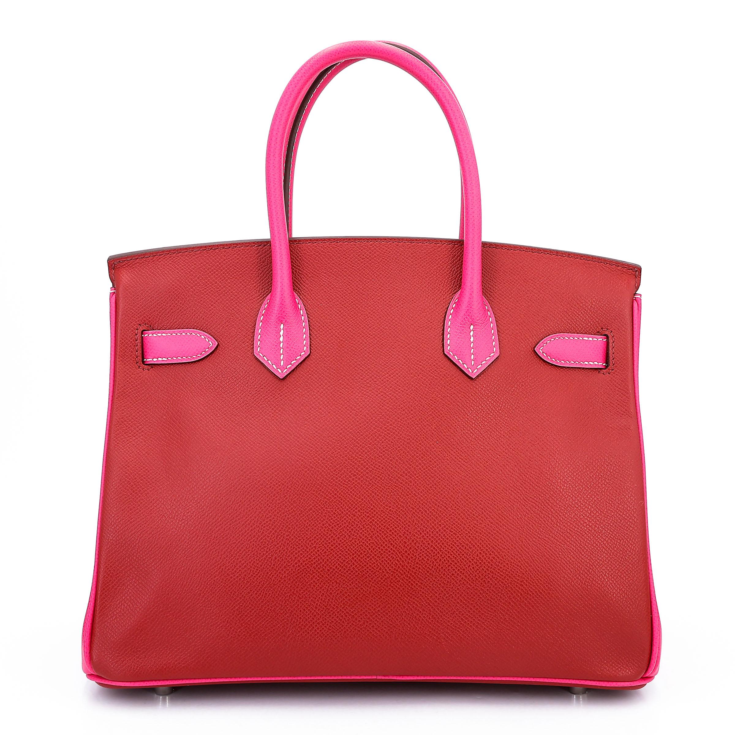Birkin 30 HSS  Rouge H (55) Rose Tyrien (E5)
