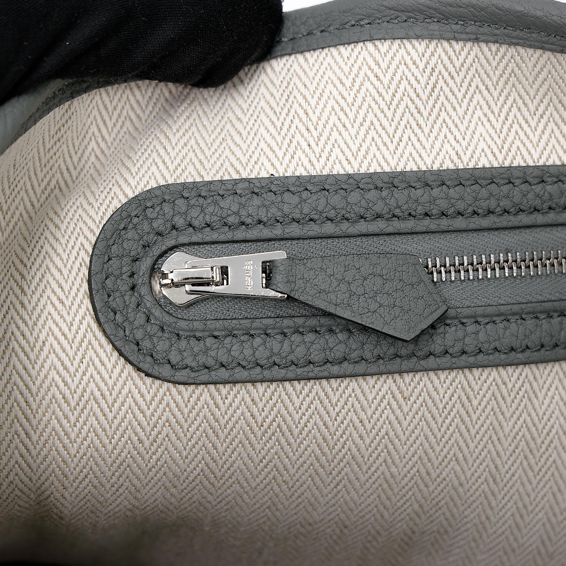 ランク N 新品 HERMÈS エルメス ネオガーデンパーティ ヴェール アマンド (63) ネゴンダ シルバー金具 K刻印 - 14