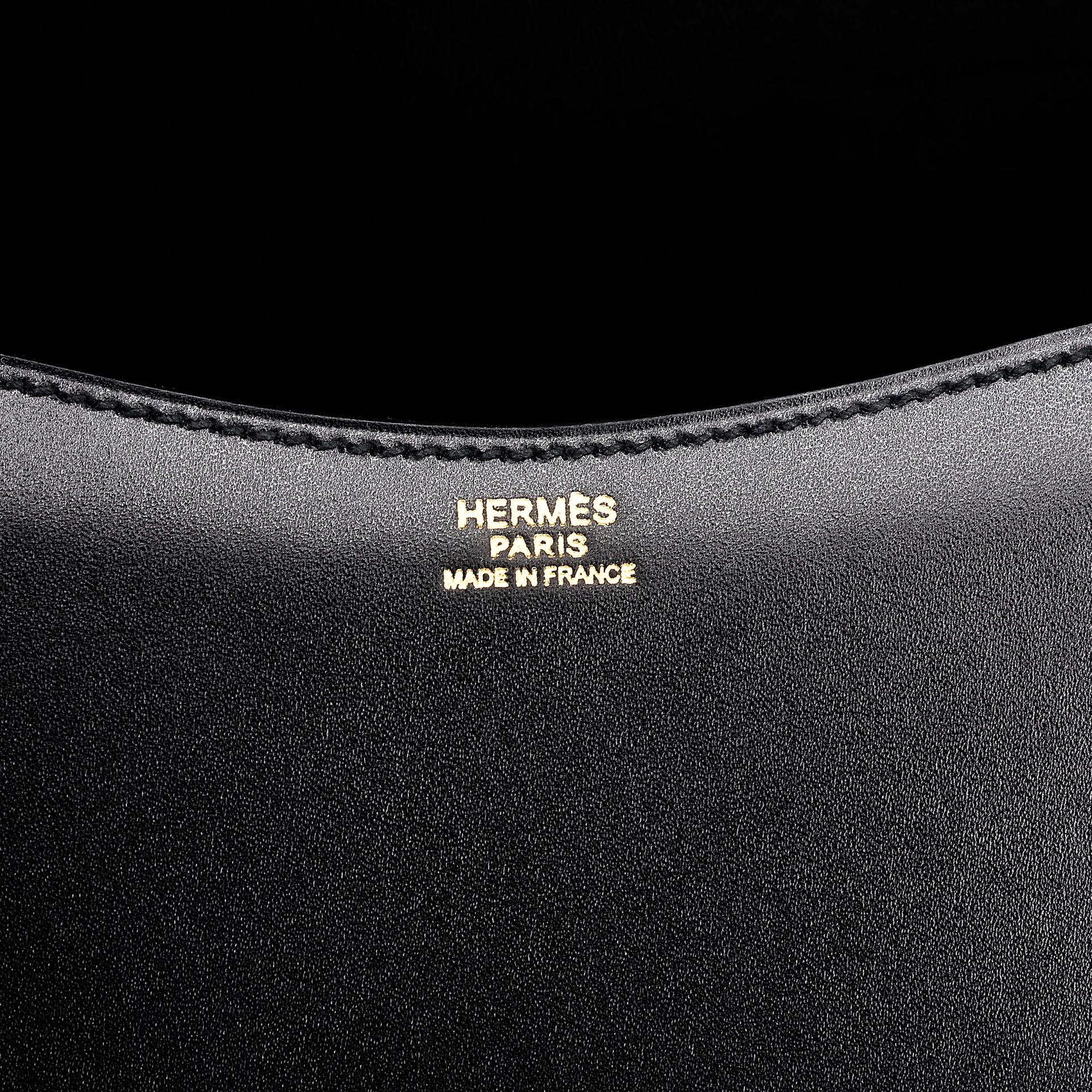 Excellent ( Rank SA ) HERMÈS Passe Guide Noir (89) Box-calf Gold hardware Square Q (2013) - 18
