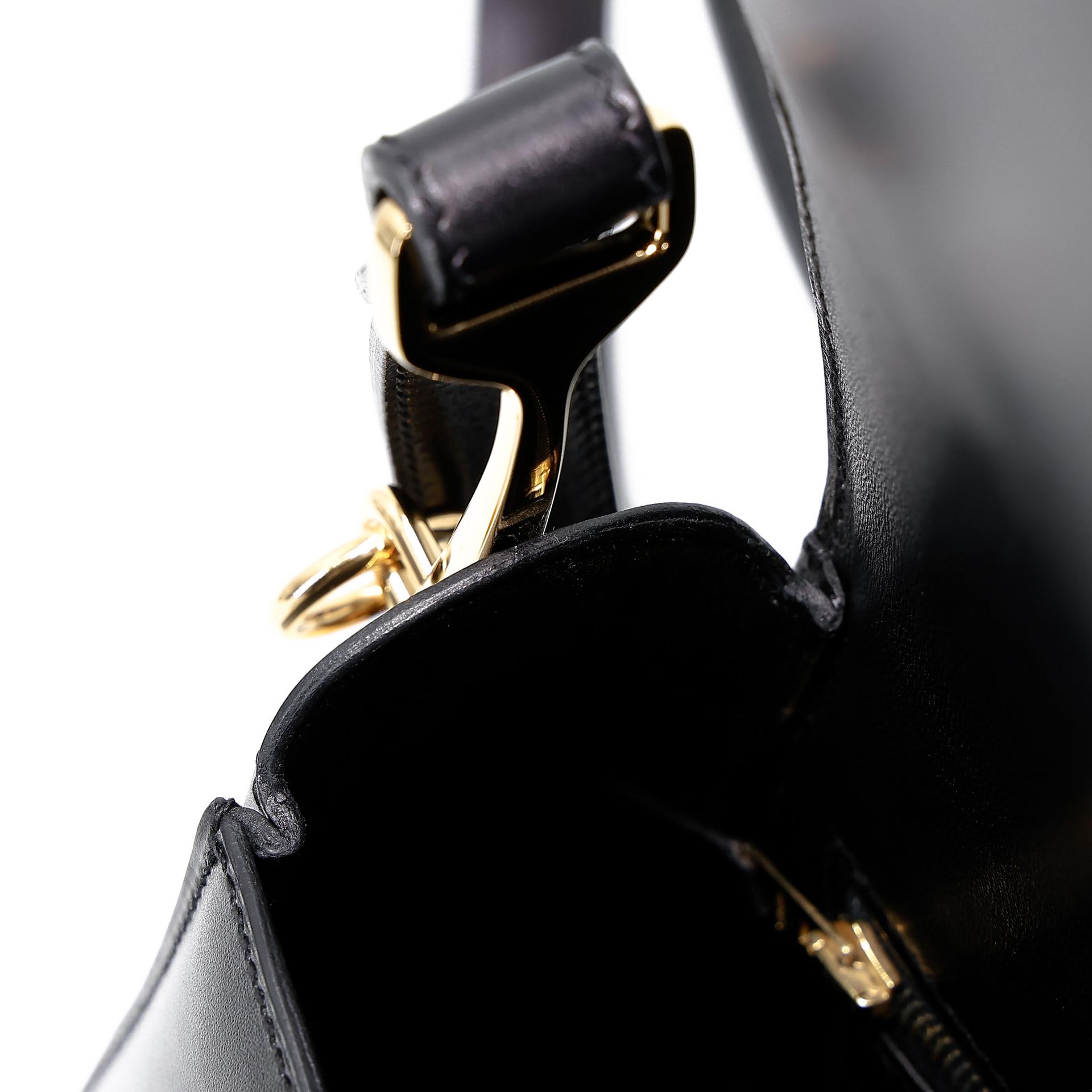 Excellent ( Rank SA ) HERMÈS Passe Guide Noir (89) Box-calf Gold hardware Square Q (2013) - 27