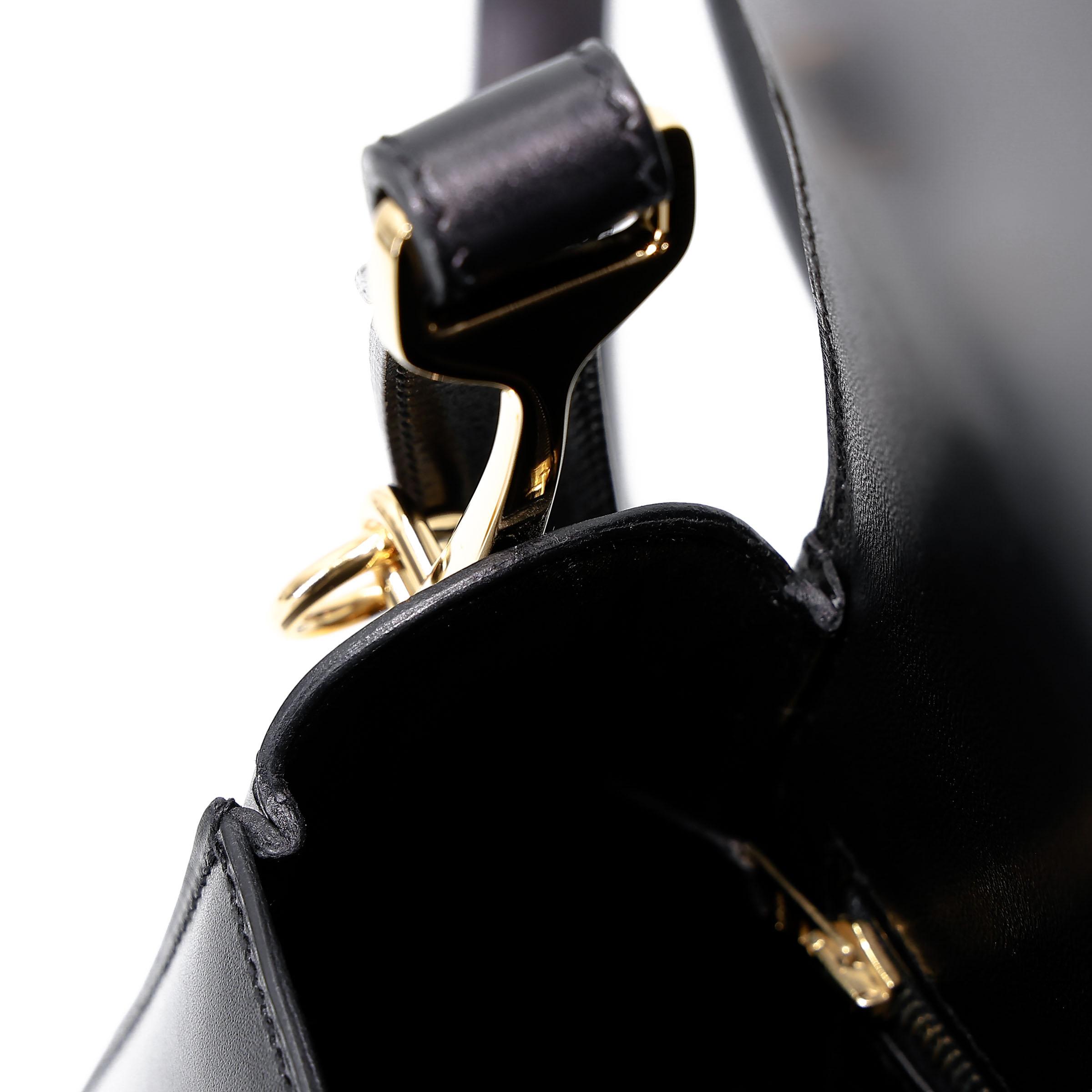 ランク SA HERMÈS エルメス パスパス 35 ブラック (89) ボックスカーフ ゴールド金具 □Q刻印 - 27