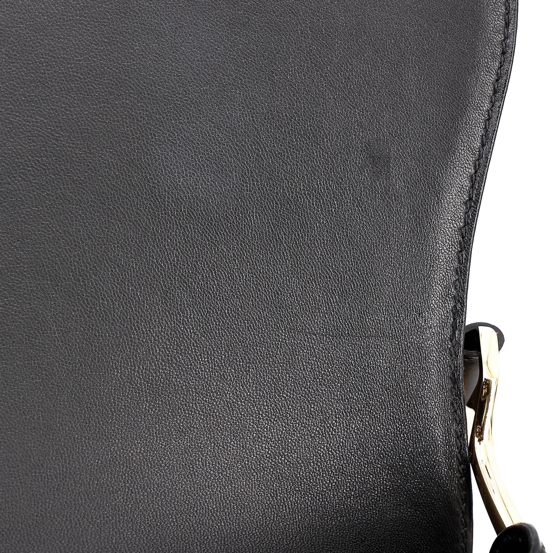 Excellent ( Rank SA ) HERMÈS Passe Guide Noir (89) Box-calf Gold hardware Square Q (2013) - 23