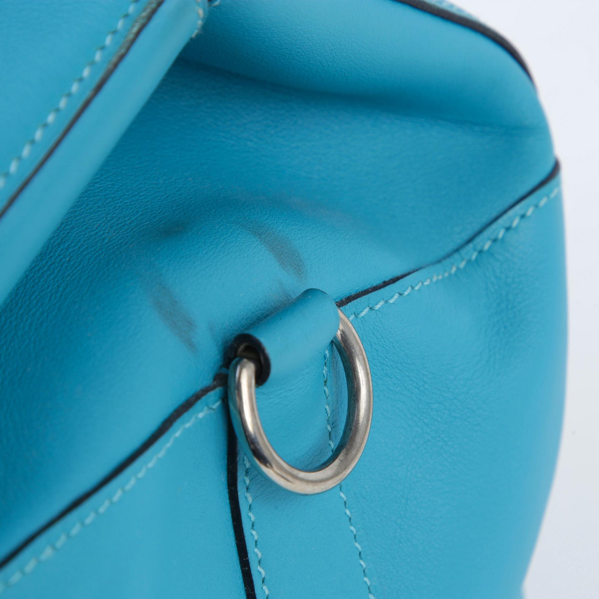 Very Good ( Rank A)  HERMÈS  Toolbox 26 Bleu du Nord (P3) Swift Palladium hardware Square R (2014) - 9