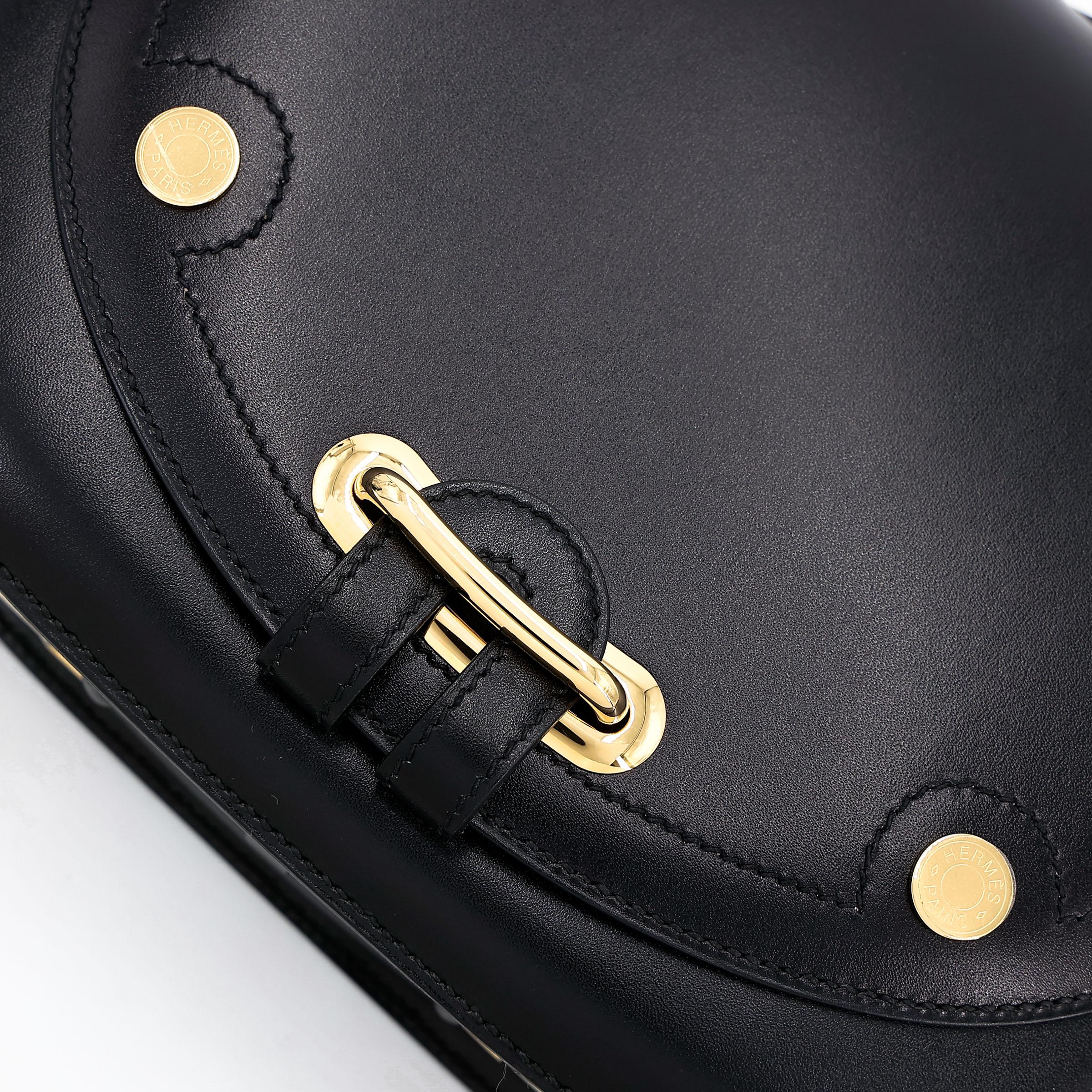 ランク SA HERMÈS エルメス パスパス 35 ブラック (89) ボックスカーフ ゴールド金具 □Q刻印 - 12