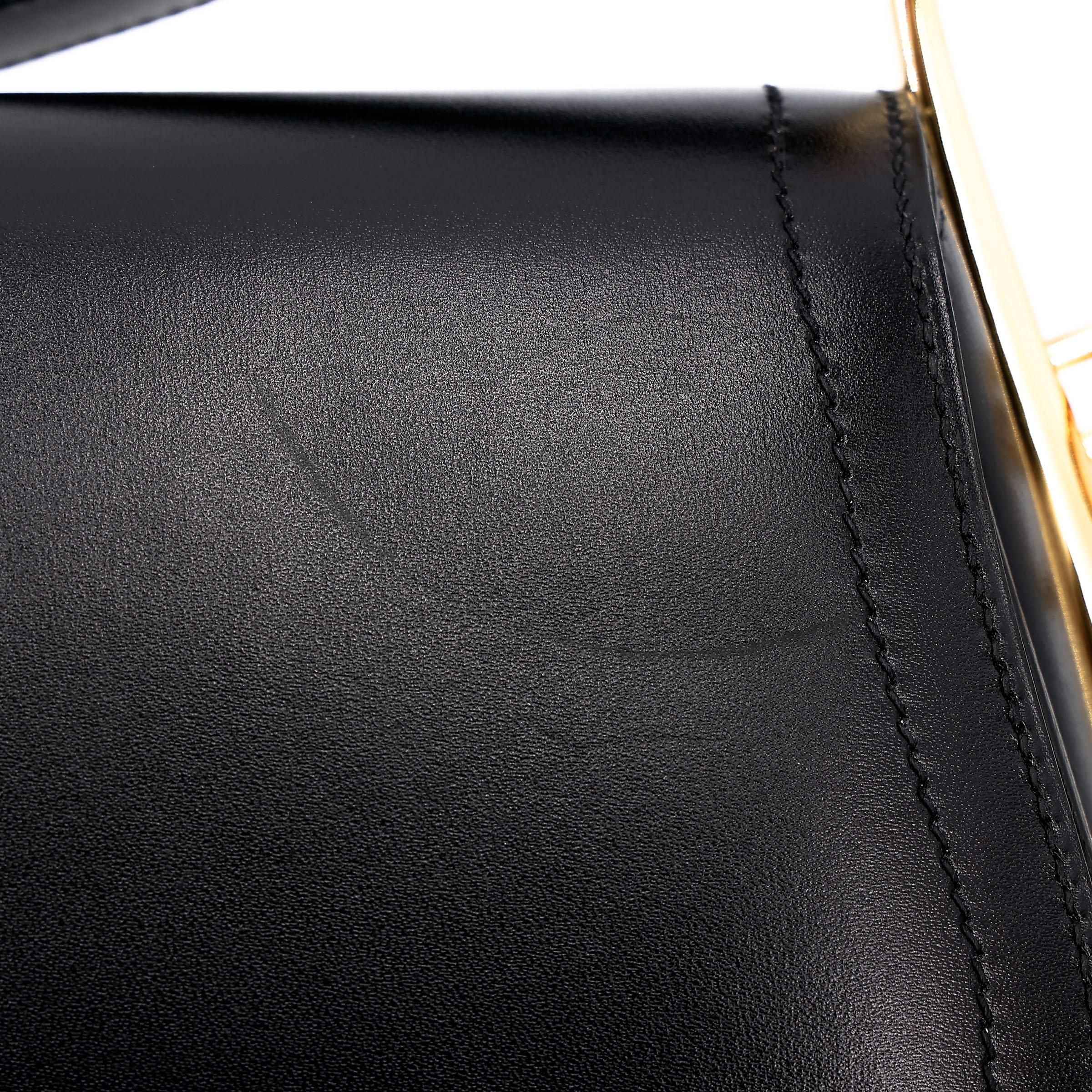 ランク SA HERMÈS エルメス パスパス 35 ブラック (89) ボックスカーフ ゴールド金具 □Q刻印 - 13