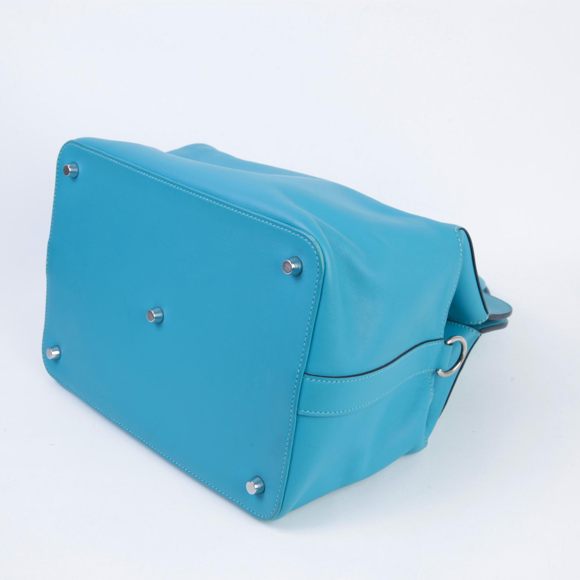 Very Good ( Rank A)  HERMÈS  Toolbox 26 Bleu du Nord (P3) Swift Palladium hardware Square R (2014) - 5