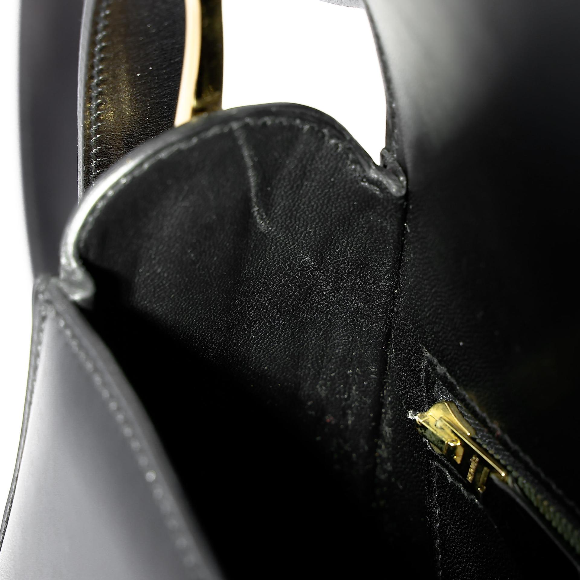Excellent ( Rank SA ) HERMÈS Passe Guide Noir (89) Box-calf Gold hardware Square Q (2013) - 21