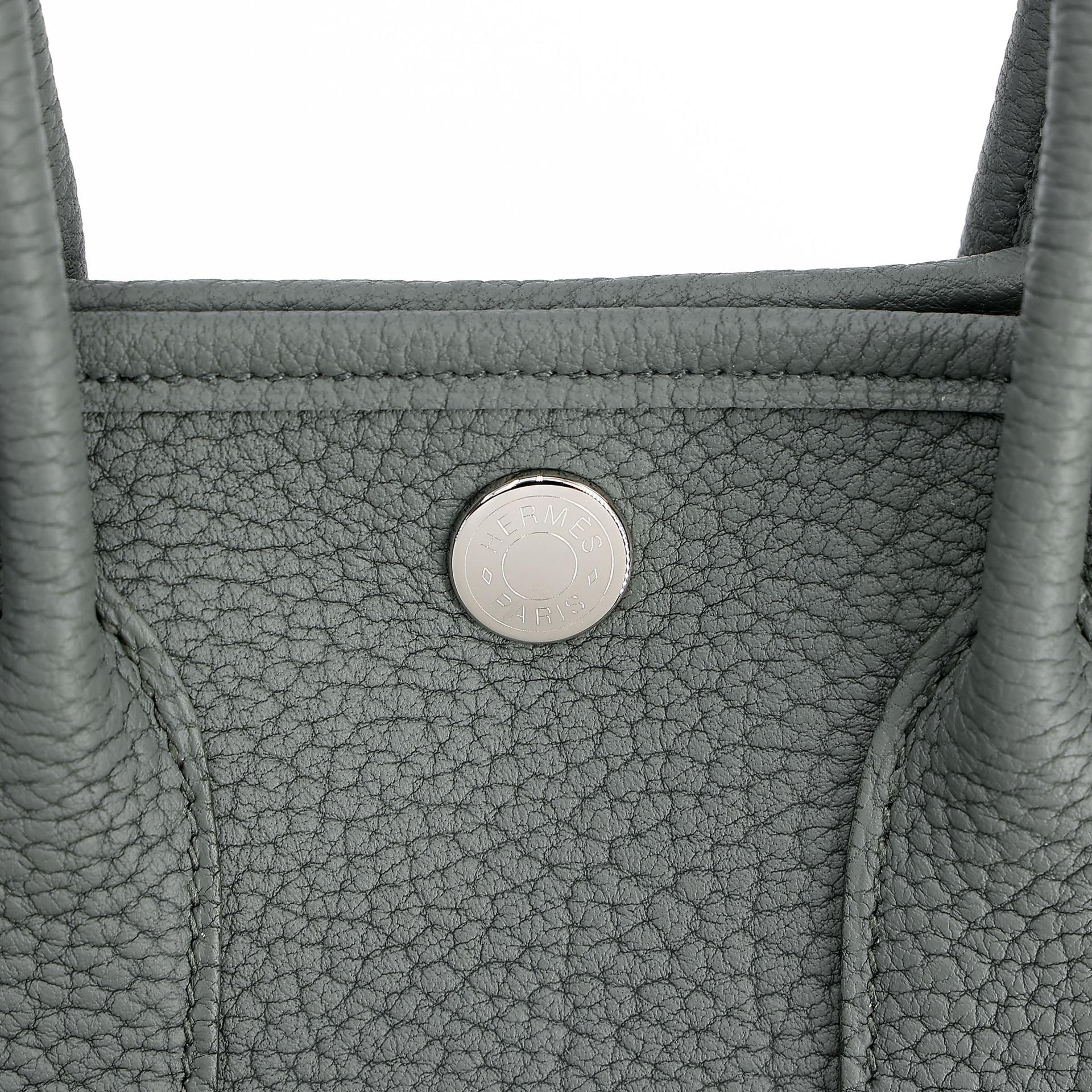 ランク N 新品 HERMÈS エルメス ネオガーデンパーティ ヴェール アマンド (63) ネゴンダ シルバー金具 K刻印 - 10